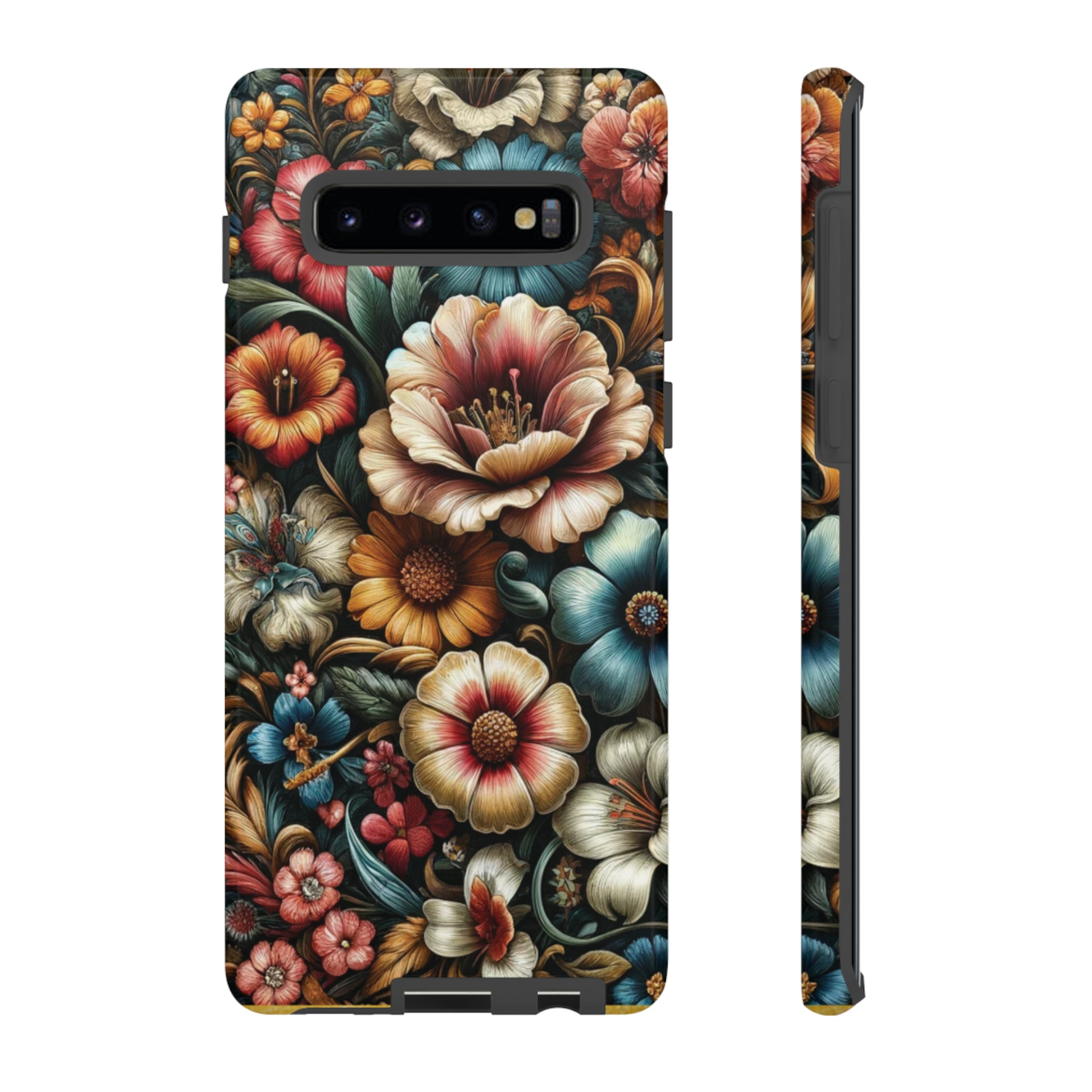 Pastel Floral Design Luxury Phone Tough Case Floral Elegant Durable Stylish for Modern Devices iPhone 15, Samsung iPhone Samsung Accessory Gift for Her.
