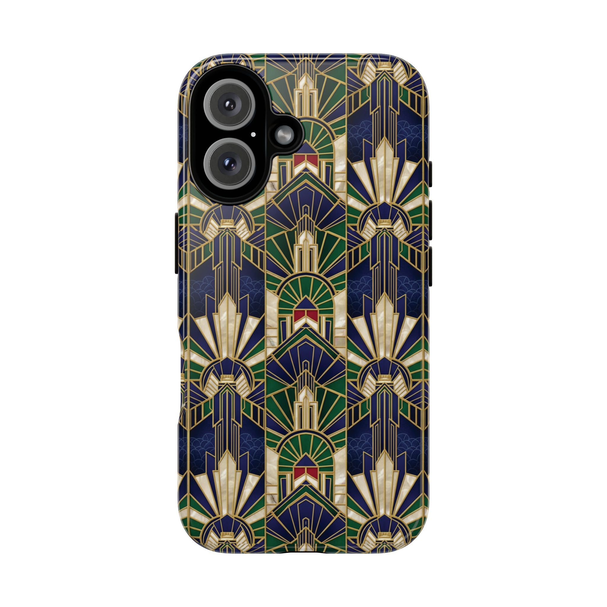 Navy & Gold Art Deco Phone Case — Imperial Art Deco Tough Case