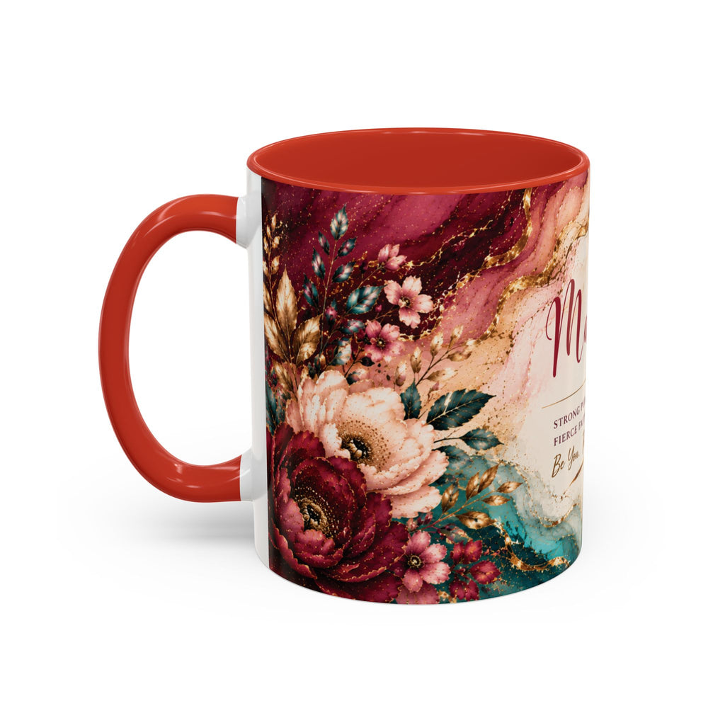 Personalized Name Mug for Women, Inspirational Color Handle Coffee Mug, 11 oz or 15 oz Gift for Her