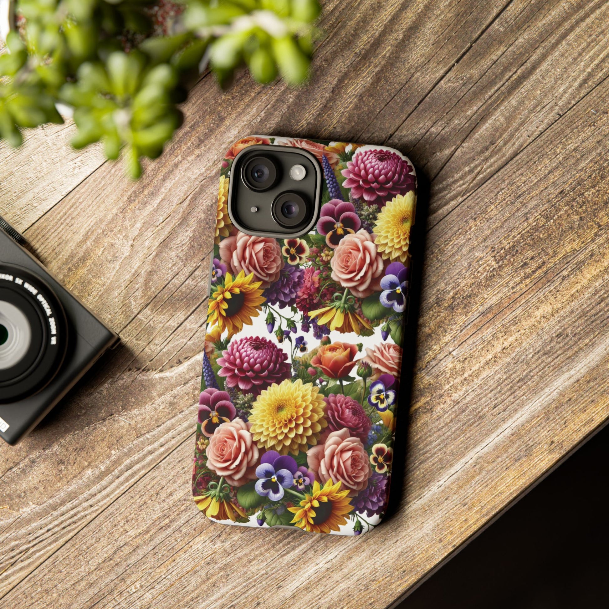 Floral Fall Phone Case for iPhone 16 15 14 13 12  21 23 Samsung, and Pixel | Stylish Protective Cover Gift for Her Perfect for Floral Lover
