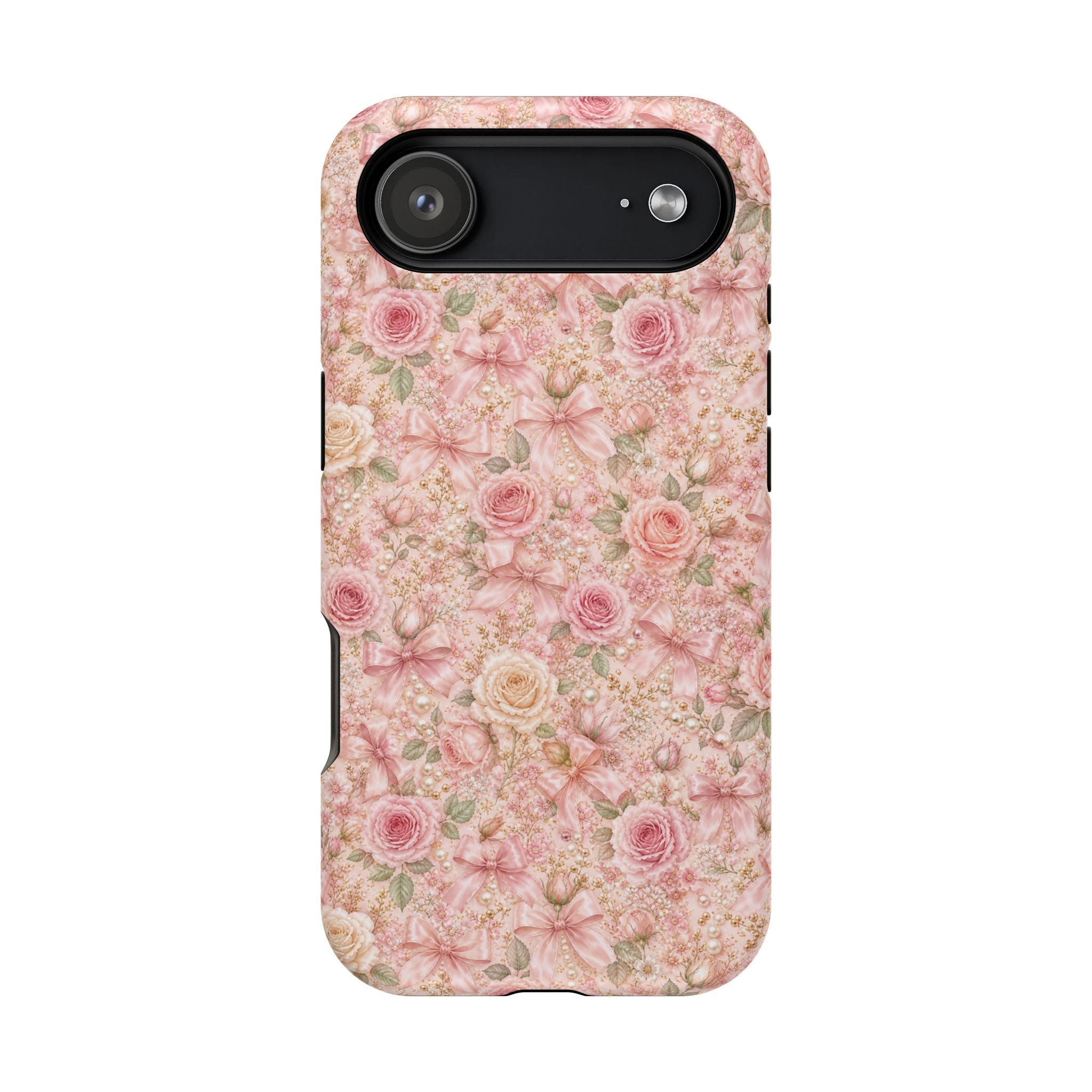 Floral Rose Pattern Magnetic Impact-Resistant Phone Case iPhone and Samsung