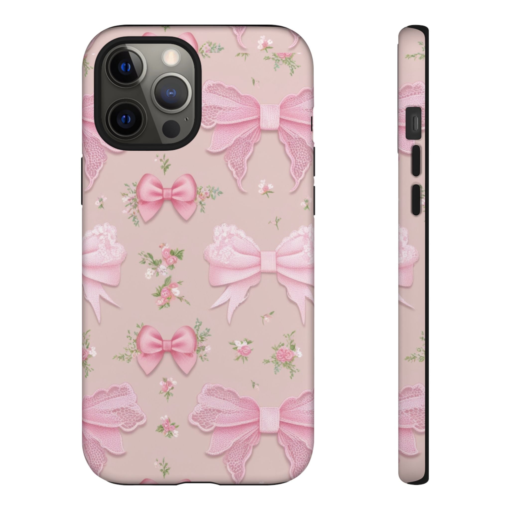 Luxury Pink Bow Phone Case – Cute & Protective Cover for iPhone & Samsung Gift for Her