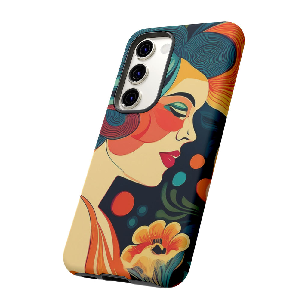 Coque de Téléphone Esthétique Années 50 Rétro Design d'Inspiration Vintage aux Couleurs Pastel Housse Style Mid-Century pour Modèles iPhone et Samsung Galaxy
