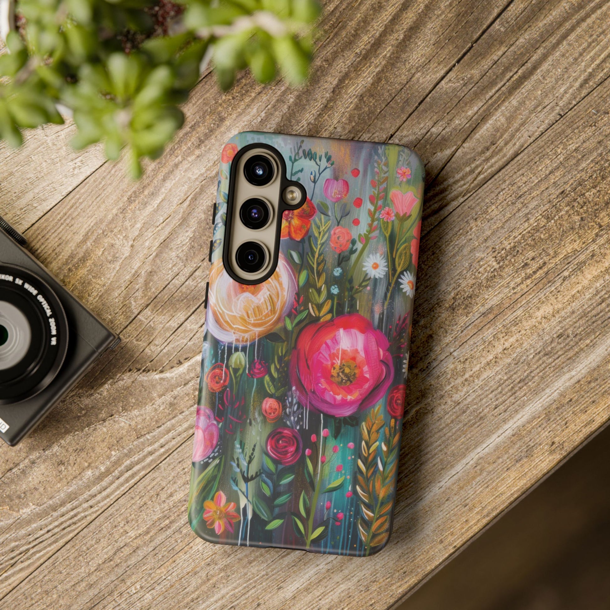 Watercolor Boho Floral Phone Case for iPhone 16 15 14 13 12  21 23 Samsung, and Pixel | Stylish Protective Cover Gift for Her Perfect for Floral Lover - MRSBYVALLE