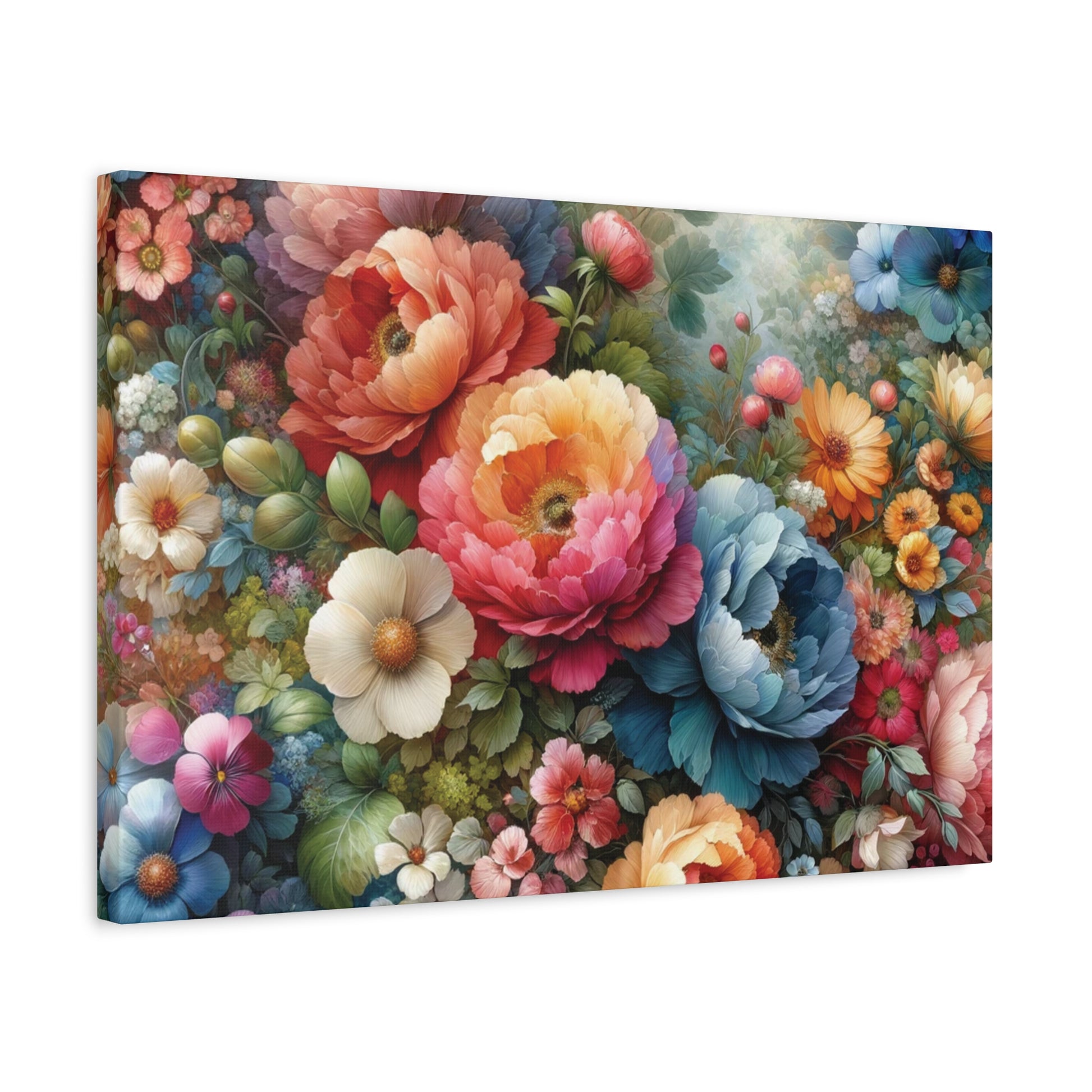 Timeless Floral Elegance High-Quality Matte Canvas Art, Ready to Hang Perfect for Home Decor, Mother's Day, Birthday Gift, Housewarming New House Decor.