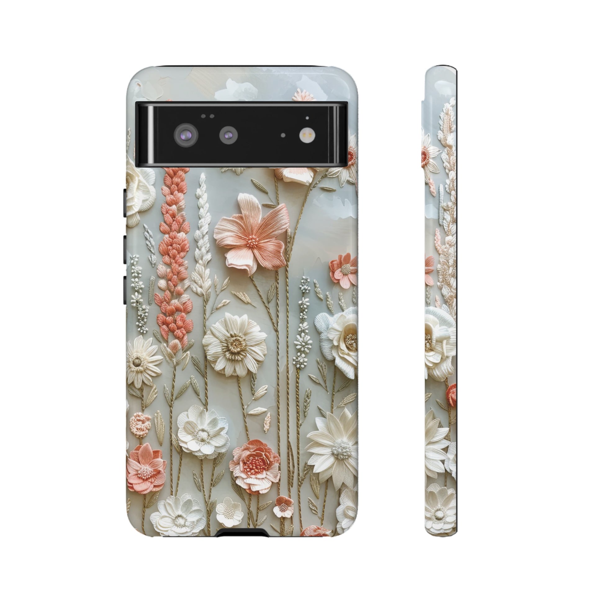 Pastel Wildflowers Protective Phone Case Gift for Her Phone 15, Samsung iPhone Samsung Gift for Her Case iPhone 15, Samsung iPhone Samsung Accessory Gift for Her