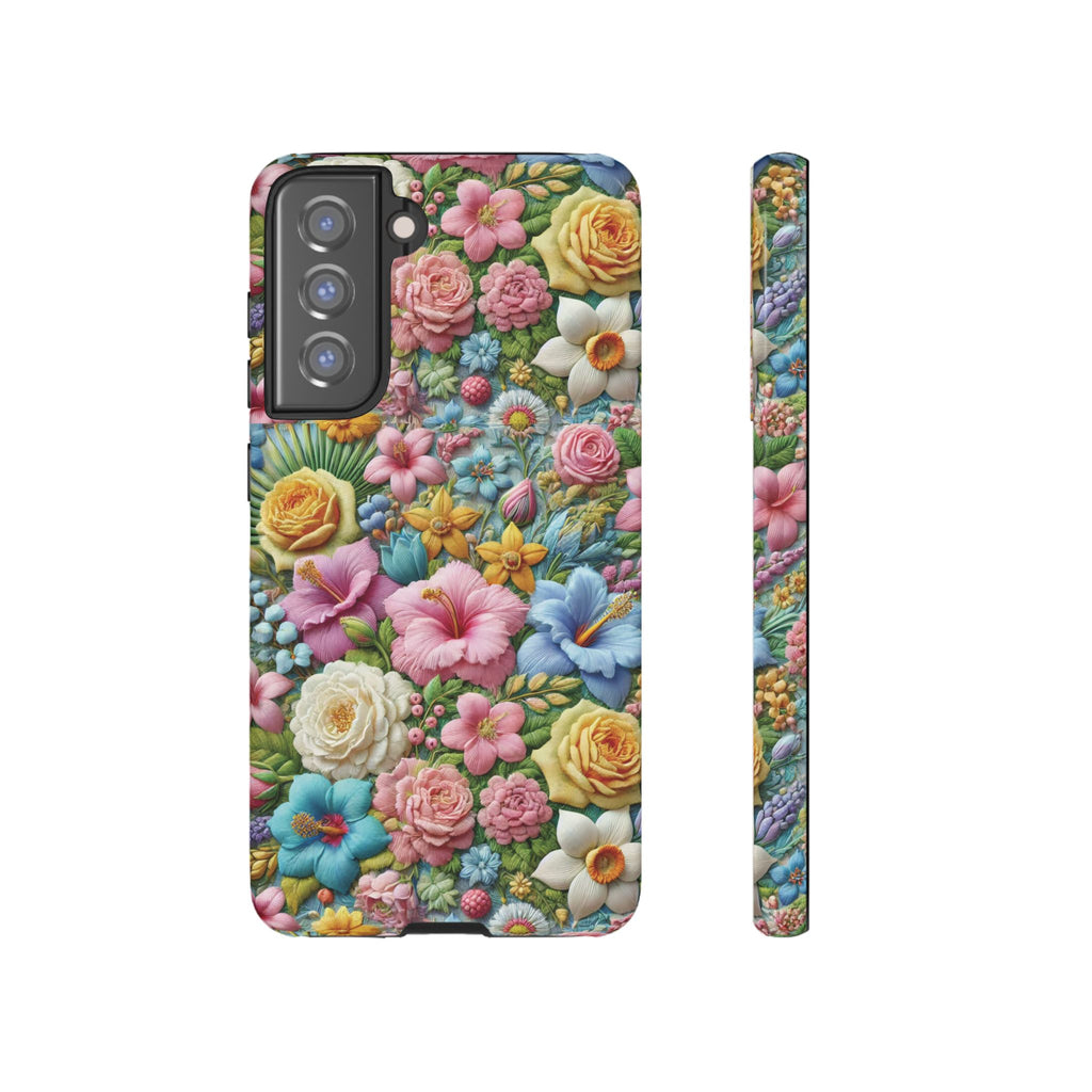Elegant Pastel Flower Phone Case – Beautiful Floral Design, Durable Protection for Your Device, Stylish and Lightweight, Perfect Gift for Flower Lovers