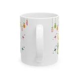 Cute Bunny Bows Mug Adorable Easter Rabbit Design, Available in 11oz & 15oz, Spring Coffee Cup, Bunny Lover Gift, Fun and Cheerful Hot Beverage Mug