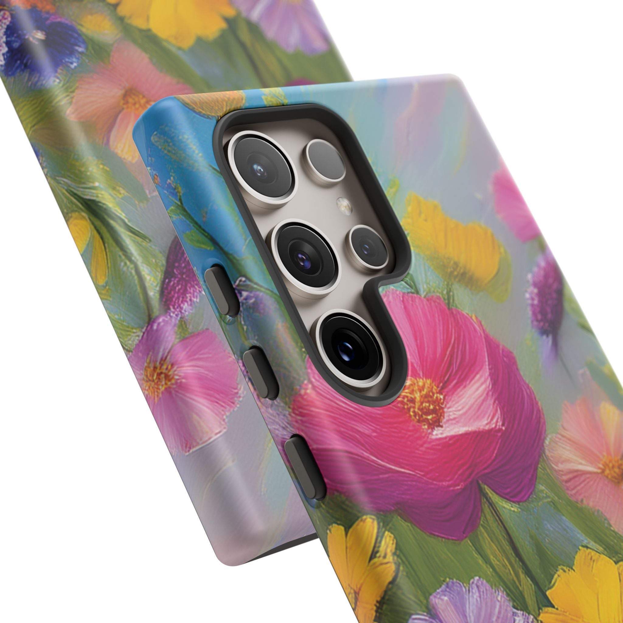 Vibrant Wildflower Painting Phone Case Hand-Painted Floral Art Design | Bright Nature-Inspired Cover | Perfect Gift for Flower Lovers iPhone & Galaxy