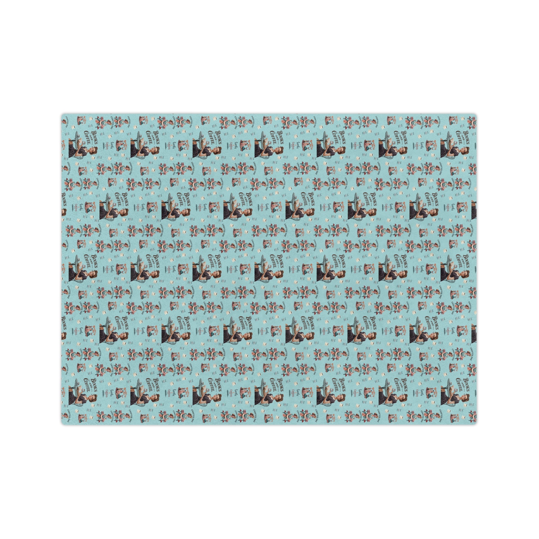 Books and Coffee Retro 50s Minky Blanket Throw Ultra-Soft Minky Blanket Cozy Comfort Blanket Elegant Home Decor Plush Microfiber for Maximum Comfort Blanket, Perfect for Snuggling Decor, Cozy All-Season Warmth, Housewarming Gift Throw - MRSBYVALLE
