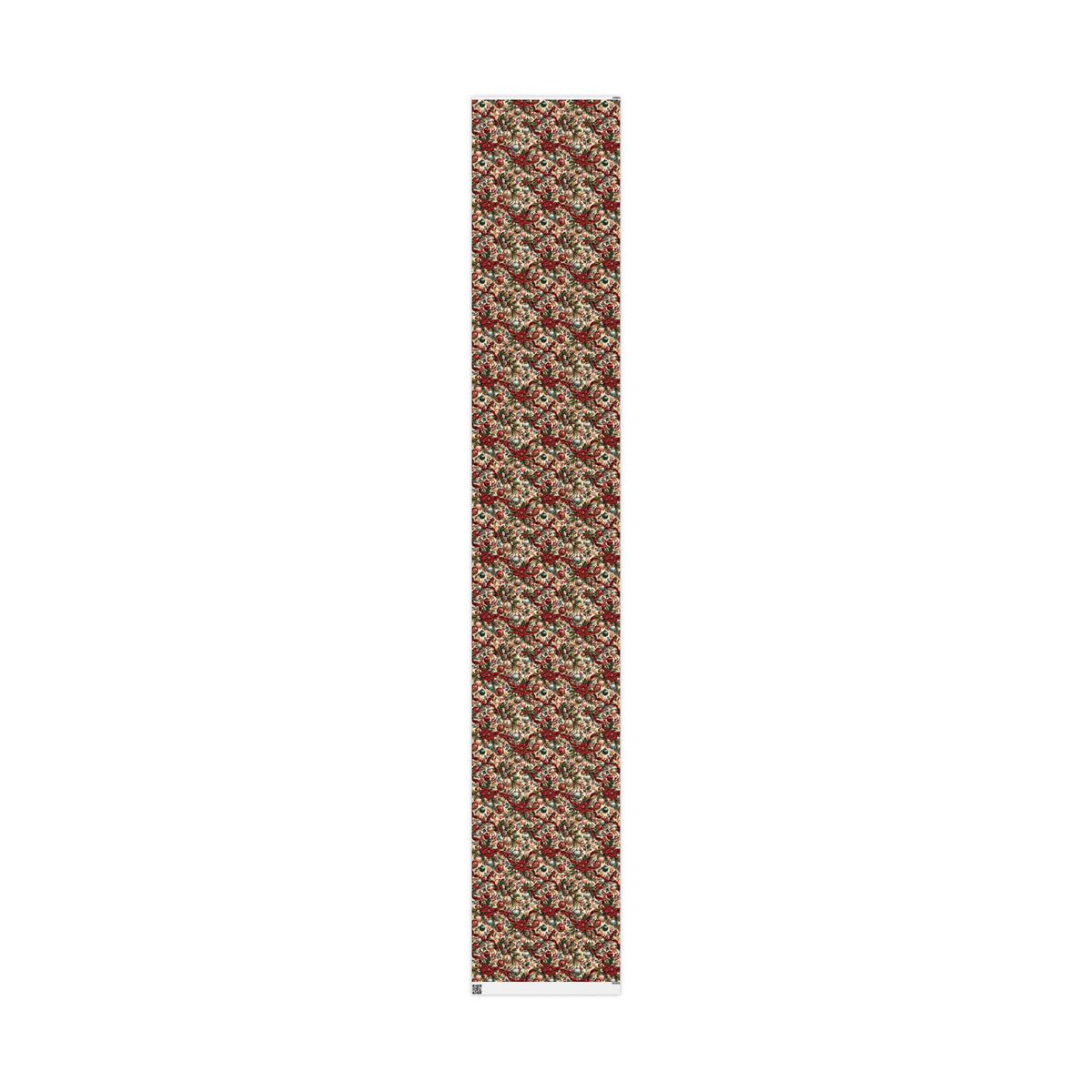 Vintage Christmas Poinsettia Wrapping Paper