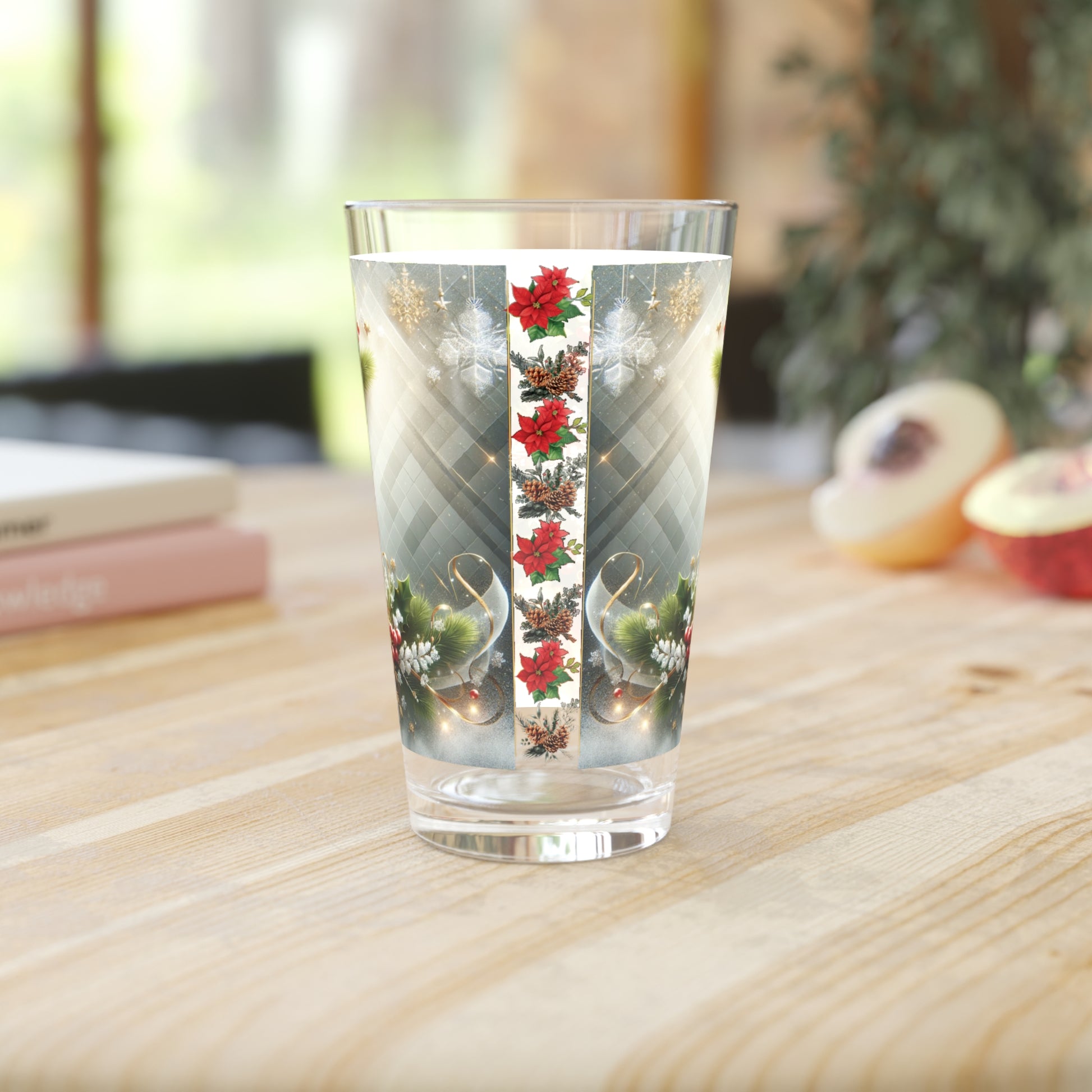 Best Christmas Theme 16oz Pint Glass Festive Holiday Design, Perfect for Seasonal Drinks, Cheerful Decor, Ideal Gift for Christmas Celebrations and PartiesElegance Durable, High-Quality Glassware Perfect for Parties - MRSBYVALLE