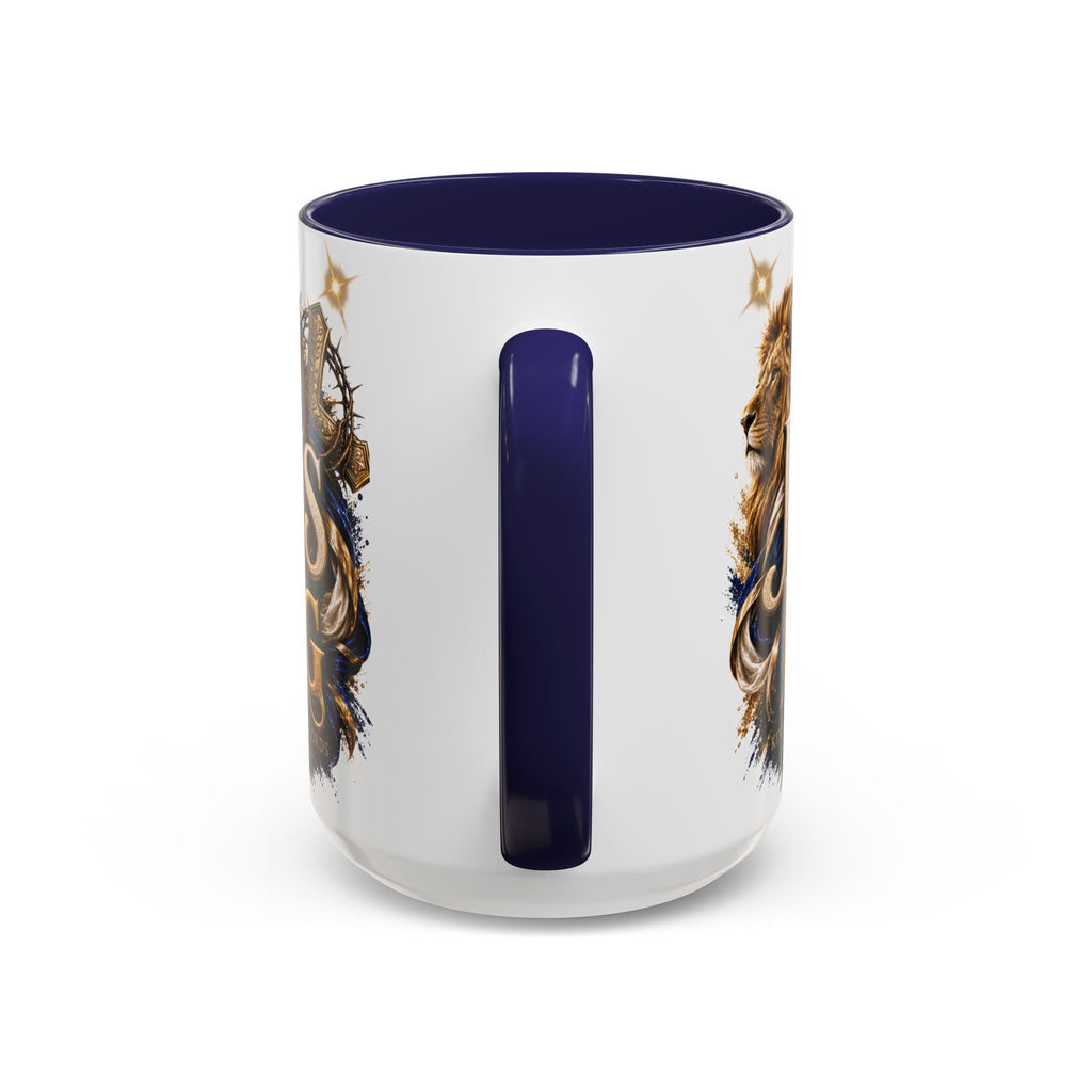 Jesus Is King Coffee Mug Christian Faith Accent Mug (11/15oz) Gift for Dad Mom