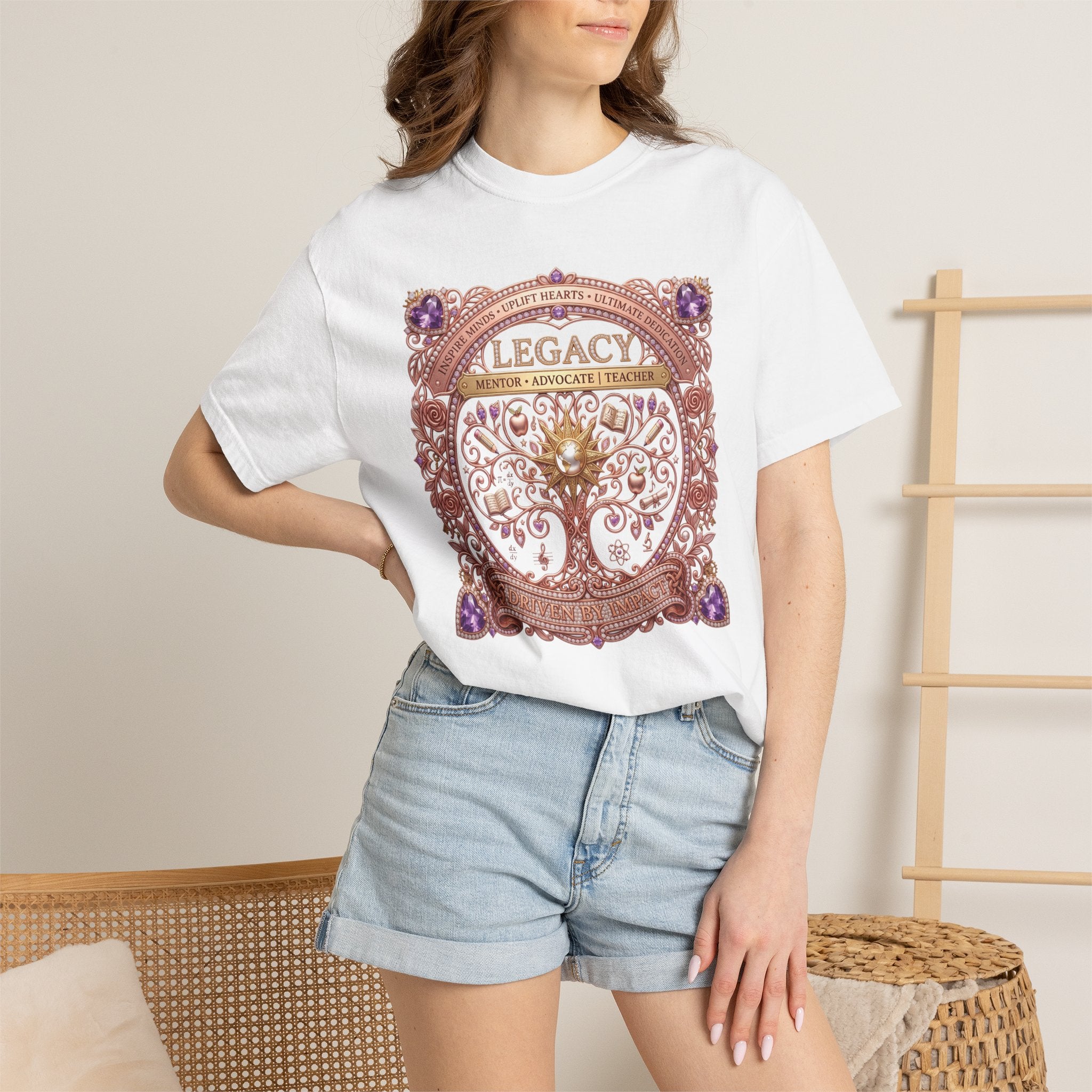 Teacher Driven by Impact Comfort Colors® T-Shirt | Inspirational Teacher Graphic TeeLegacy Family Tree T-Shirt Gift for her