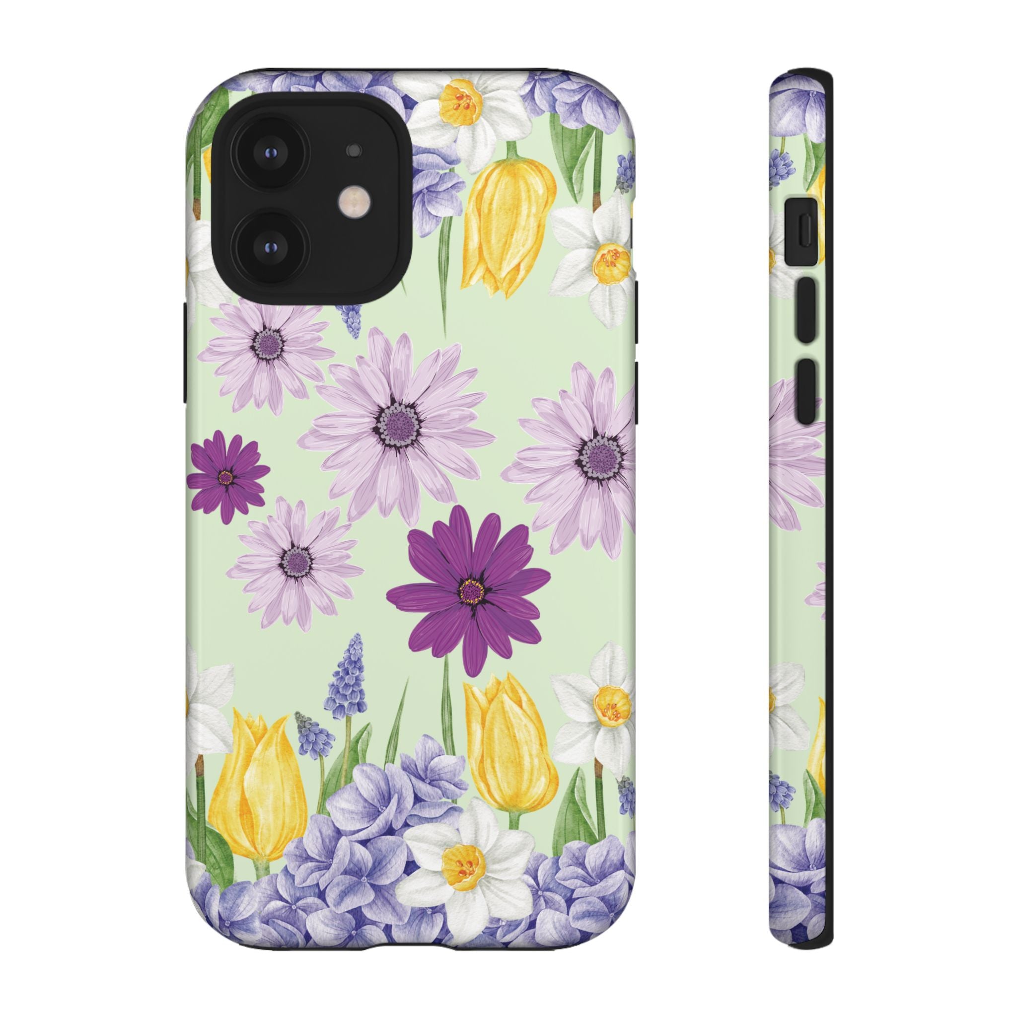 Lavender Yellow Flower Phone Case – Stylish Protective Cover for iPhone & Samsung, Botanical Design, Perfect Gift for Spring & Everyday Elegance