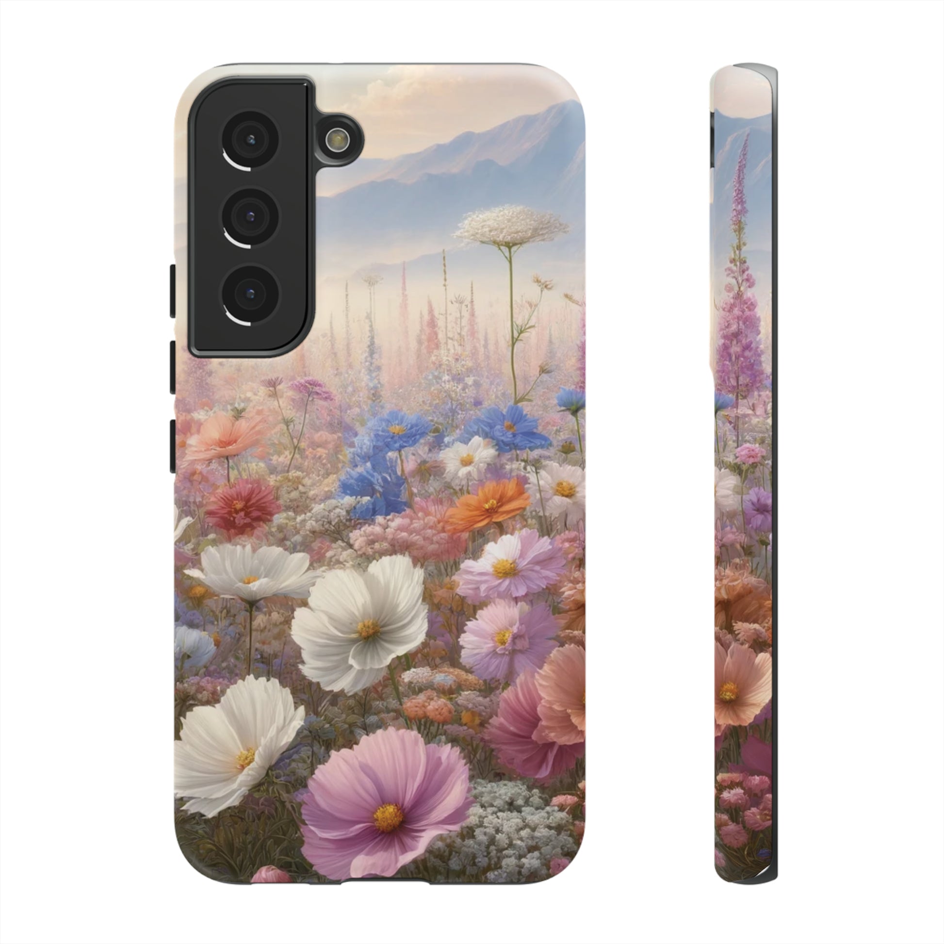 Phone Case Floral Boho Luxury Tough Case Floral Elegant Durable Stylish for Modern Devices iPhone 15, Samsung iPhone Samsung Accessory Gift for Her.