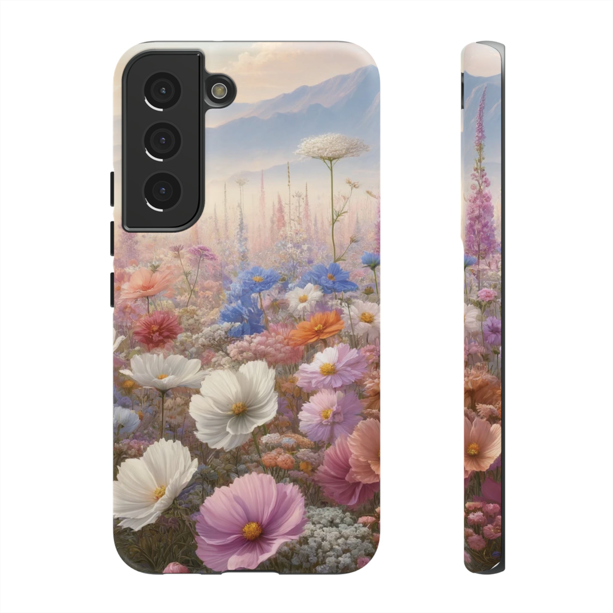 Phone Case Floral Boho Luxury Tough Case Floral Elegant Durable Stylish for Modern Devices iPhone 15, Samsung iPhone Samsung Accessory Gift for Her.