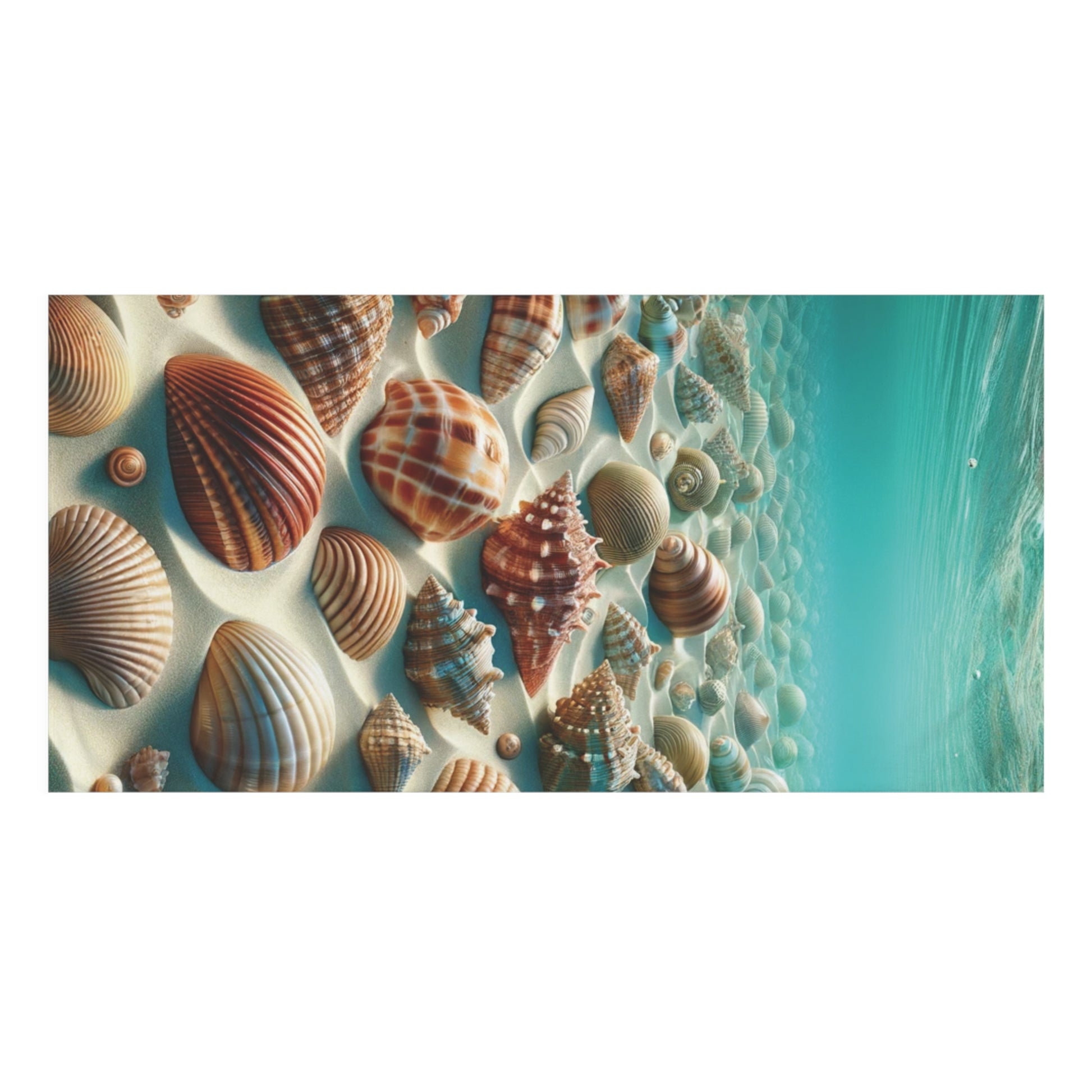 Plush Ocean Bliss Turquoise Seashell Bath Towel Luxurious Absorbency & Coastal Elegance Soft & Luxurious Mink-Cotton Towel 30x60 Elevate Your Bath Experience Vibrant Nature-Inspired Elegance Housewarming Gift.