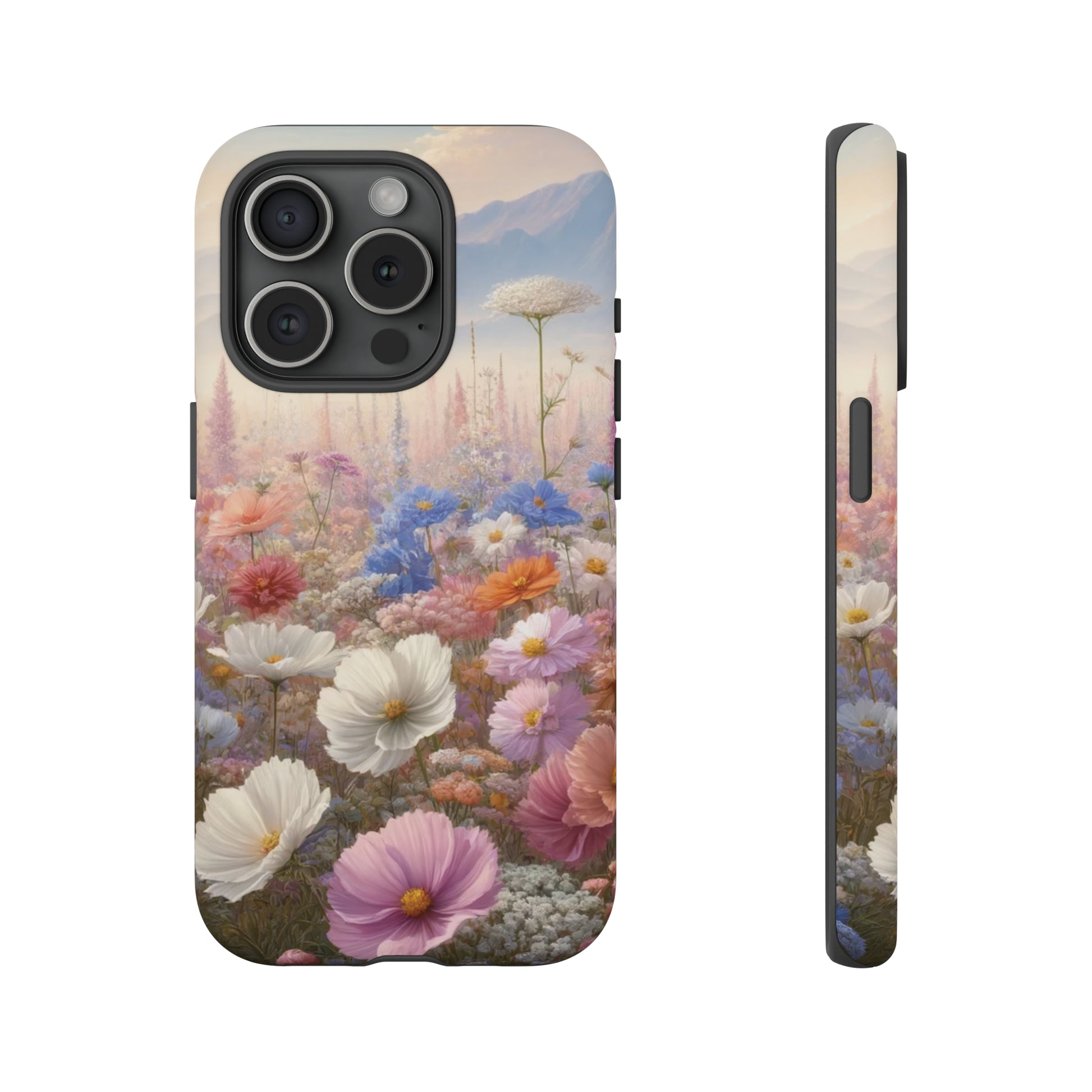 Phone Case Floral Boho Luxury Tough Case Floral Elegant Durable Stylish for Modern Devices iPhone 15, Samsung iPhone Samsung Accessory Gift for Her.