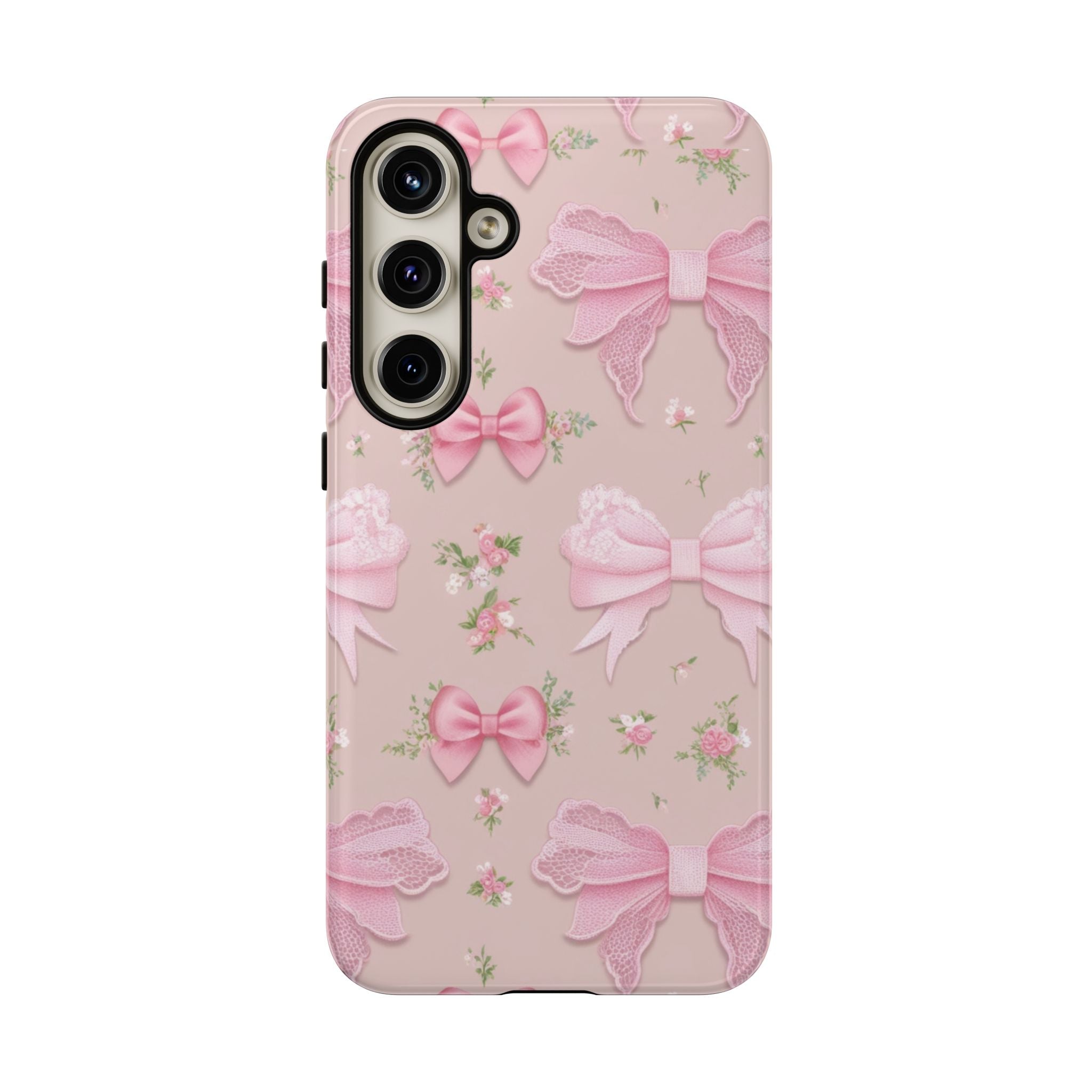 Luxury Pink Bow Phone Case – Cute & Protective Cover for iPhone & Samsung Gift for Her