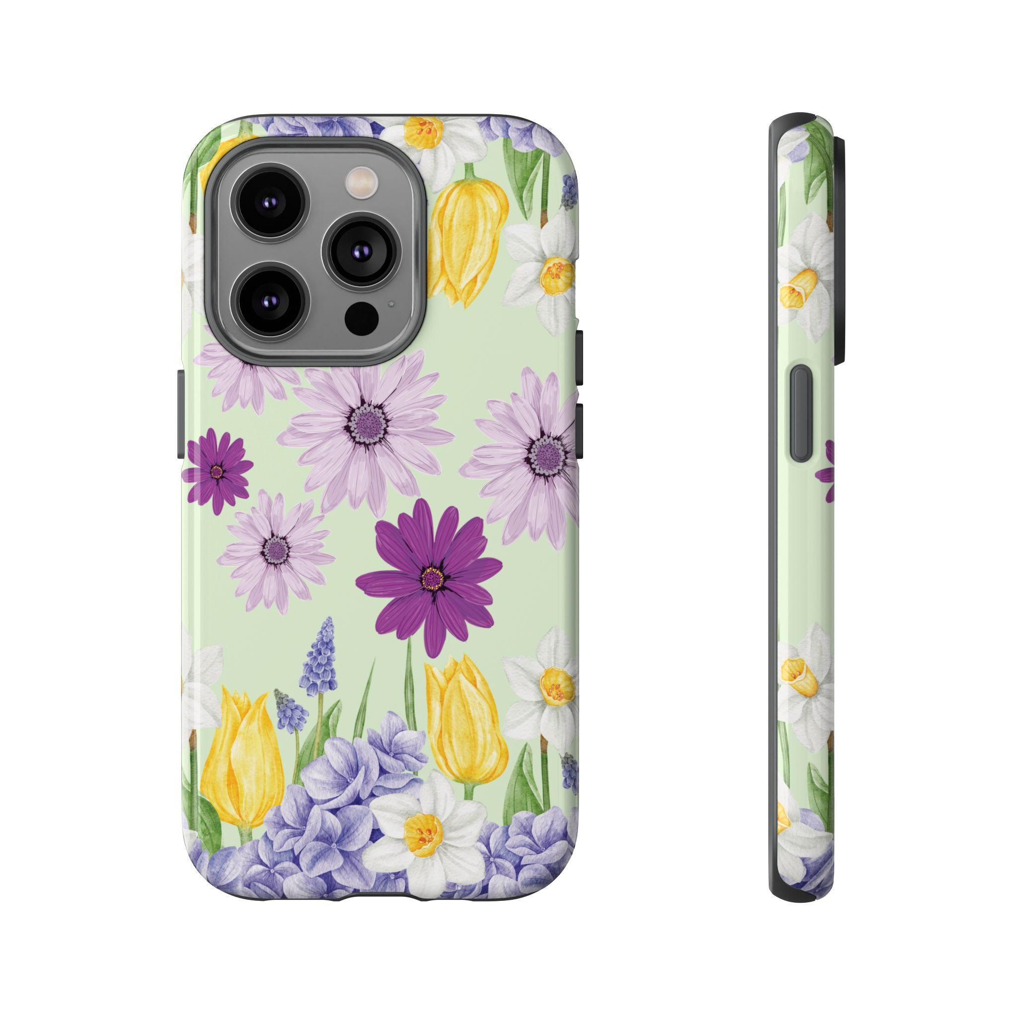Lavender Yellow Flower Phone Case – Stylish Protective Cover for iPhone & Samsung, Botanical Design, Perfect Gift for Spring & Everyday Elegance