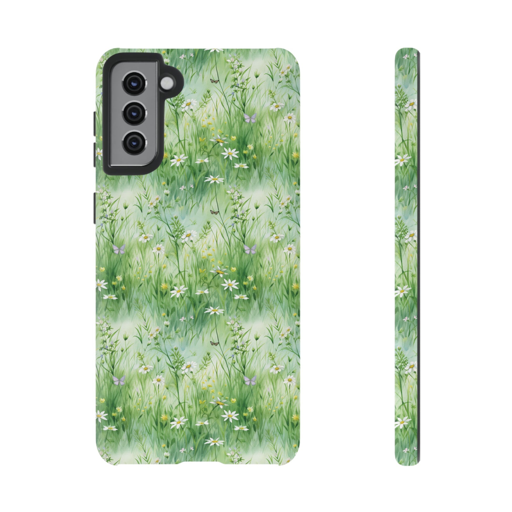 Beautiful Watercolor Grassing Daisy Boho Chic Design Phone Case Protective Cover for All Models Gift for Mom Accessory Gift for Her