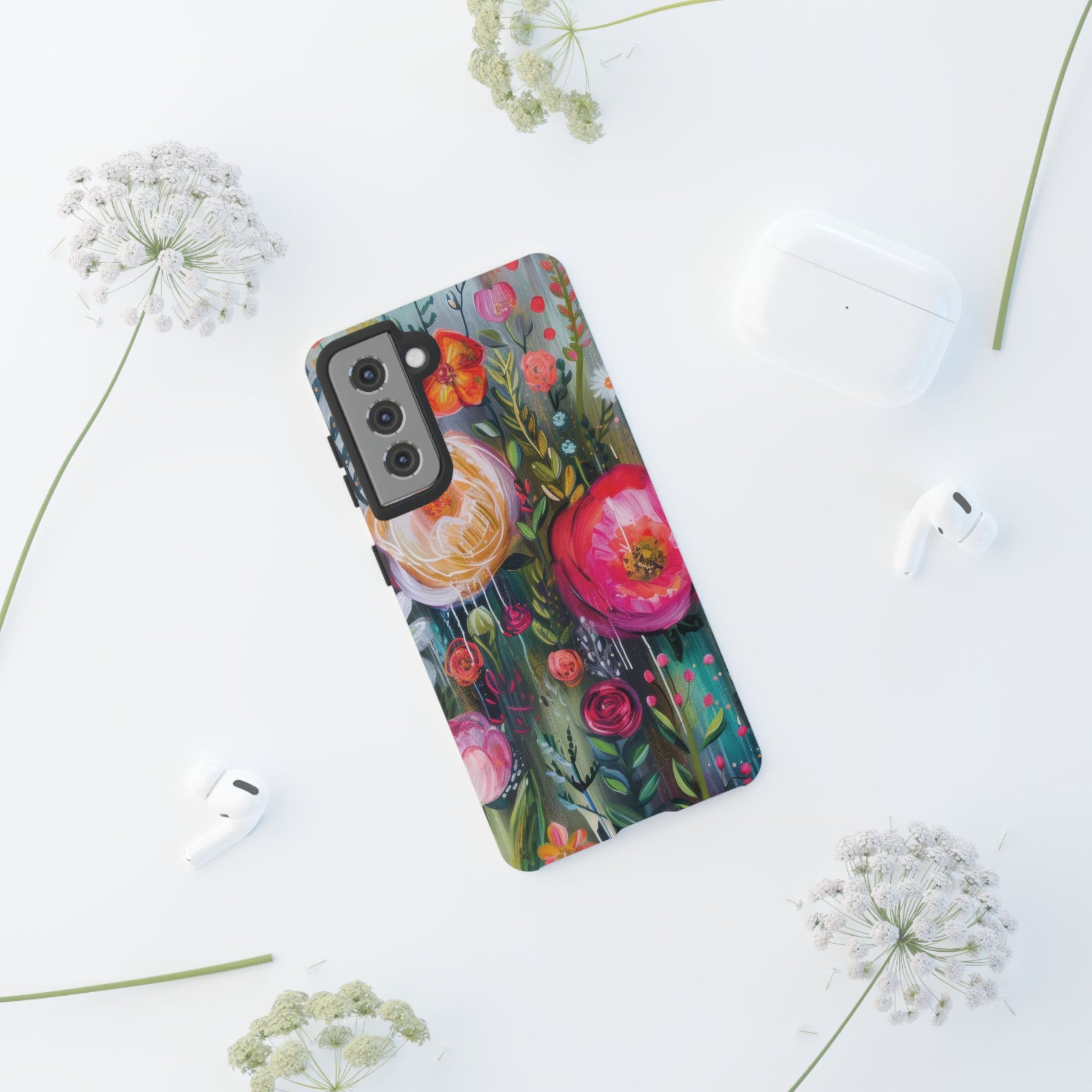 Watercolor Boho Floral Phone Case for iPhone 17 case Samsung, and Pixel | Stylish Protective Cover Gift for Her Perfect for Floral Lover