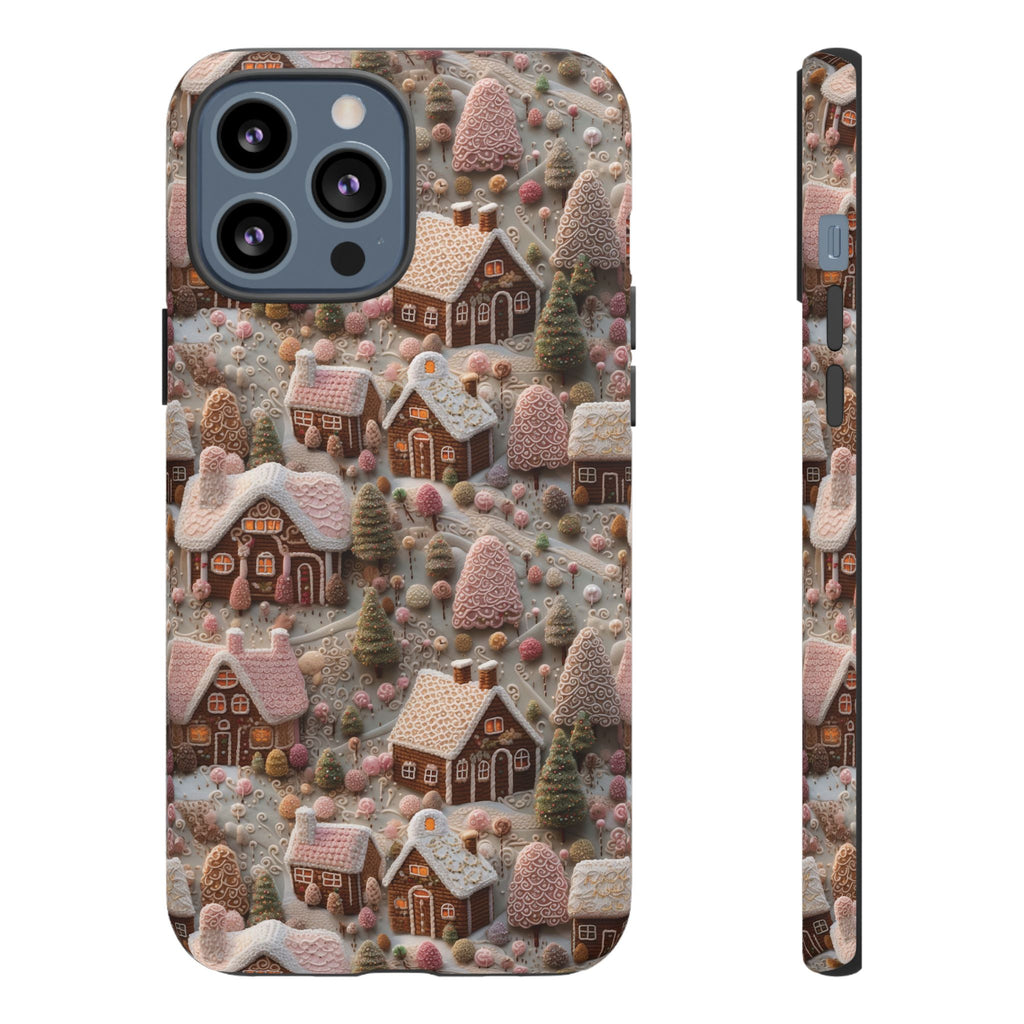 Gingerbread House 3D Phone Case Durable for iPhone Samsung Gift iPhone 15, 14, 13 Samsung Pixel Gift for Mom Accessory Gift for Her