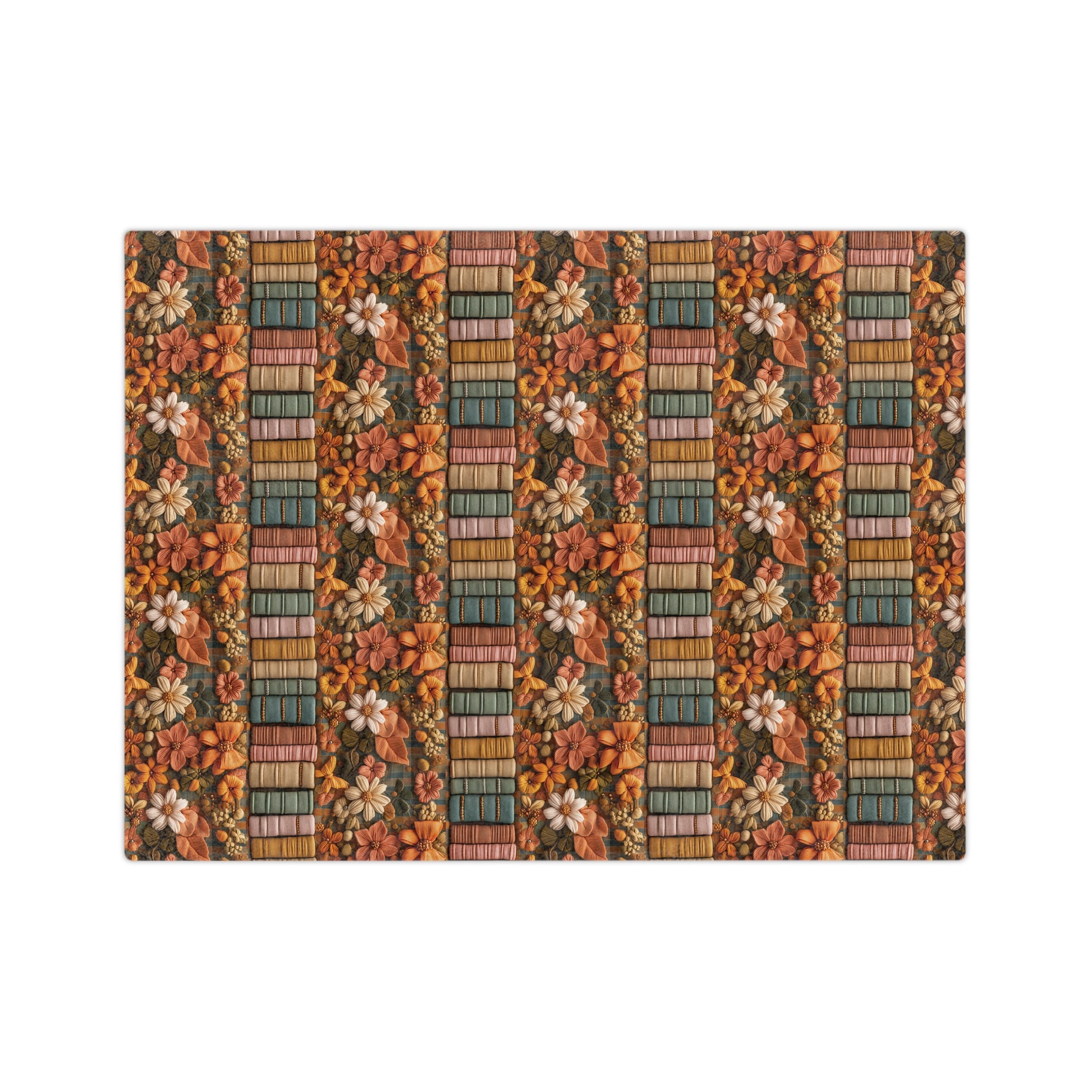 Cozy Boho Fall Minky Blanket 3D Illusion Books & Bows Design | Perfect for Autumn Comfort, Warmth, and Style | Ideal Gift for Book Lovers and Fall Enthusiasts Housewarming Gift Throw - MRSBYVALLE