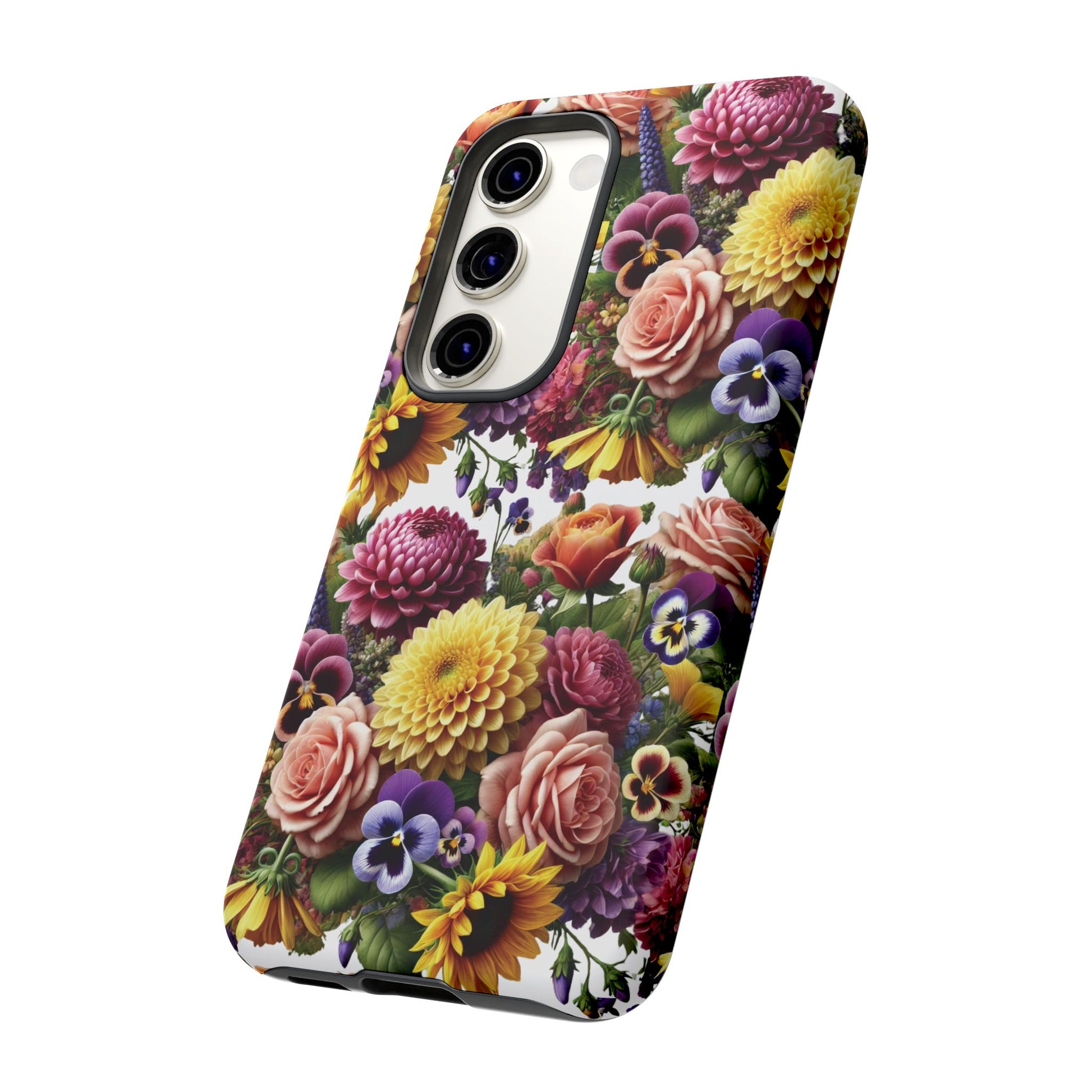 Floral Fall Phone Case for iPhone 16 15 14 13 12  21 23 Samsung, and Pixel | Stylish Protective Cover Gift for Her Perfect for Floral Lover