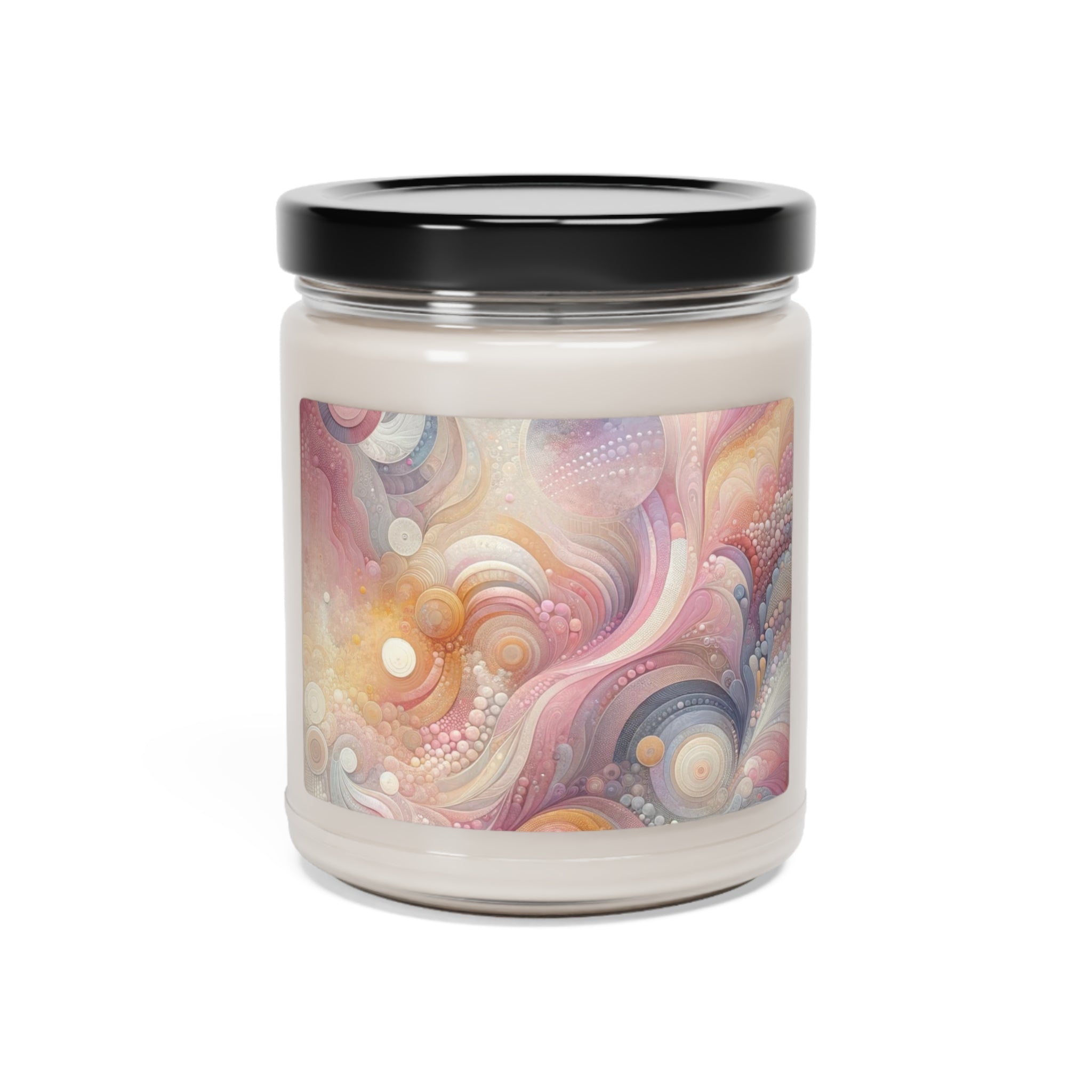 Pink Abstract Candle 9oz Perfect for Relaxation Home Ambiance Scented Soy Candle, 9oz, Wedding, Bridal Shower, Mother's Day Gift Housewarming Gift.