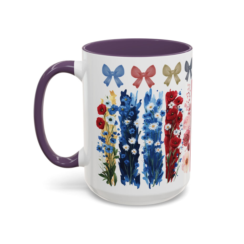Brushstroke floral With Bows| Christian Mug with Bible Verse | Inspirational Gift for Christians | 11oz and 15oz Ceramic Coffee Mug Cozy Spring Mornings