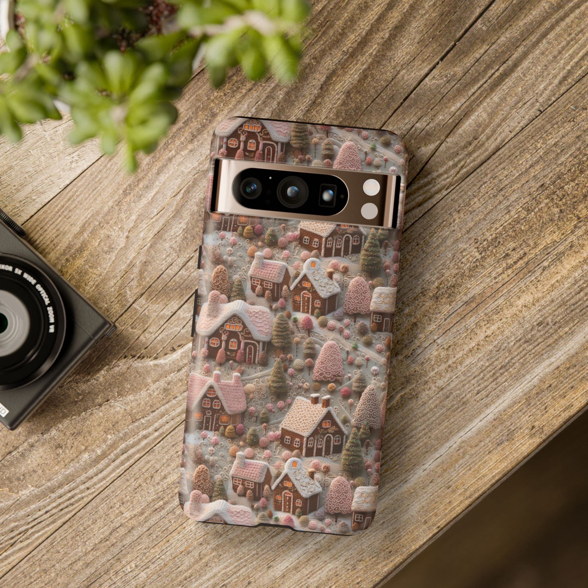 Gingerbread House 3D Phone Case Durable for iPhone Samsung Gift iPhone 15, 14, 13 Samsung Pixel Gift for Mom Accessory Gift for Her