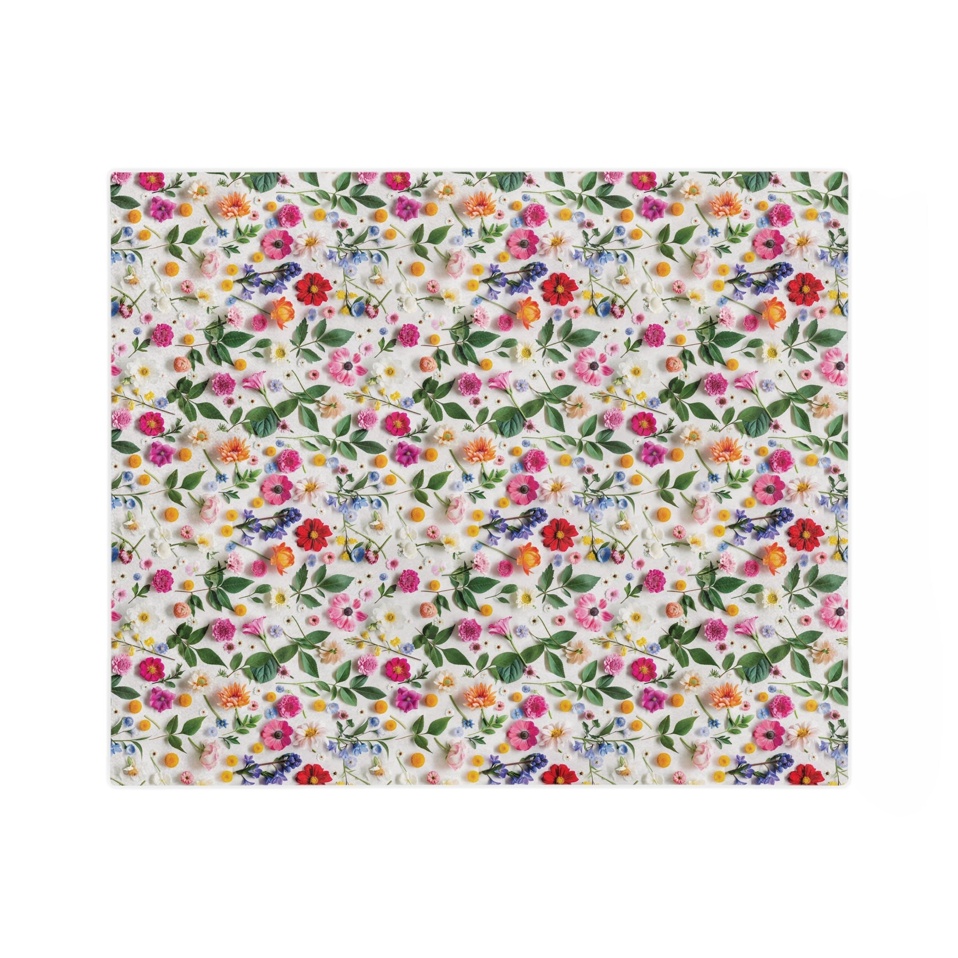 Wildflowers Bright Colors Minky Blanket Throw Ultra-Soft Minky Blanket Cozy Comfort Blanket Elegant Home Decor Plush Microfiber for Maximum Comfort Blanket, Perfect for Snuggling Decor, Cozy All-Season Warmth, Housewarming Gift Throw
