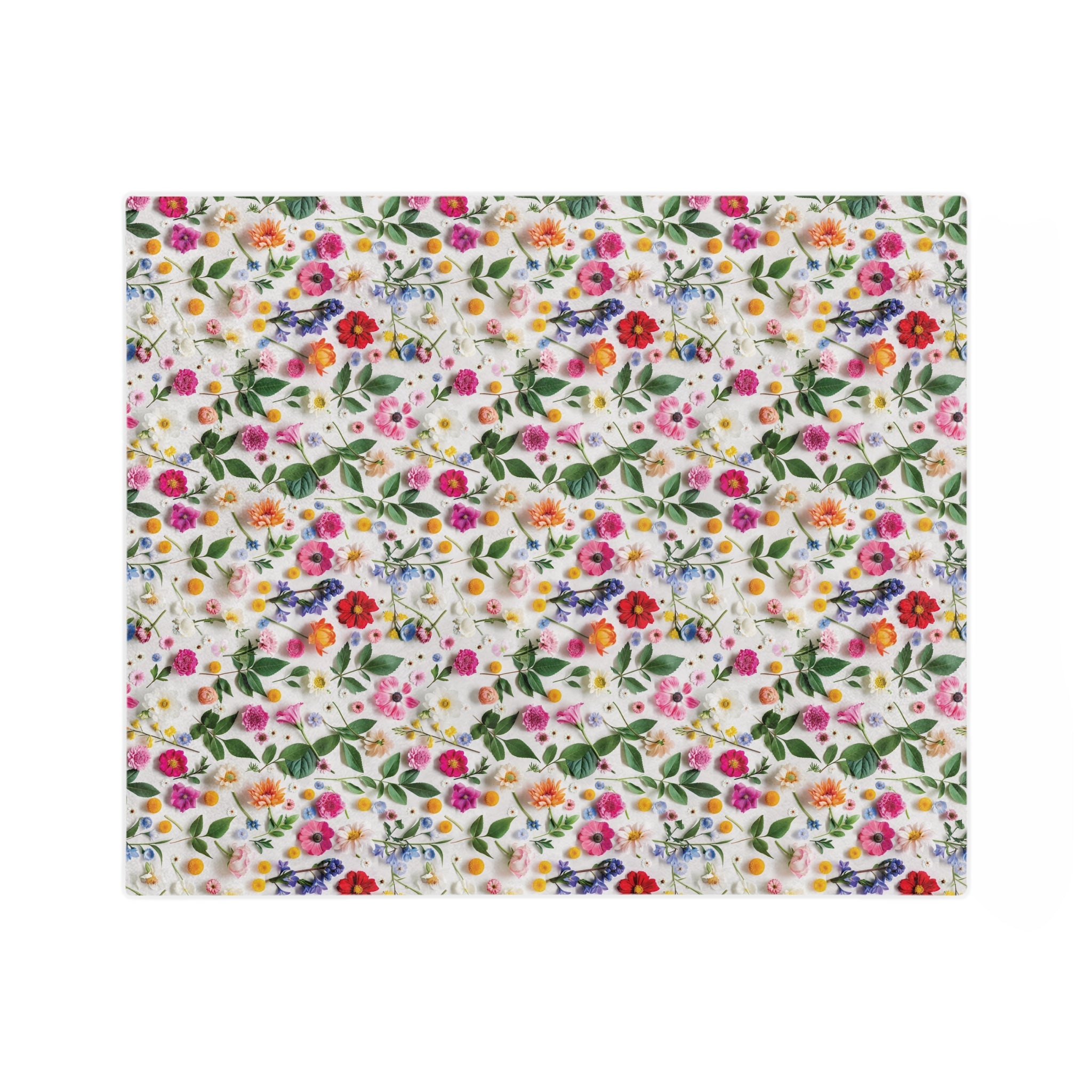 Couverture en Minky Couleurs Vives Fleurs Sauvages Jeté de Lit Ultra Doux et Confortable Décoration Élégante Microfibre Peluche pour un Confort Maximal, Parfait pour se Blottir, Chaleur Douillette Toutes Saisons, Cadeau de Pendaison de Crémaillère