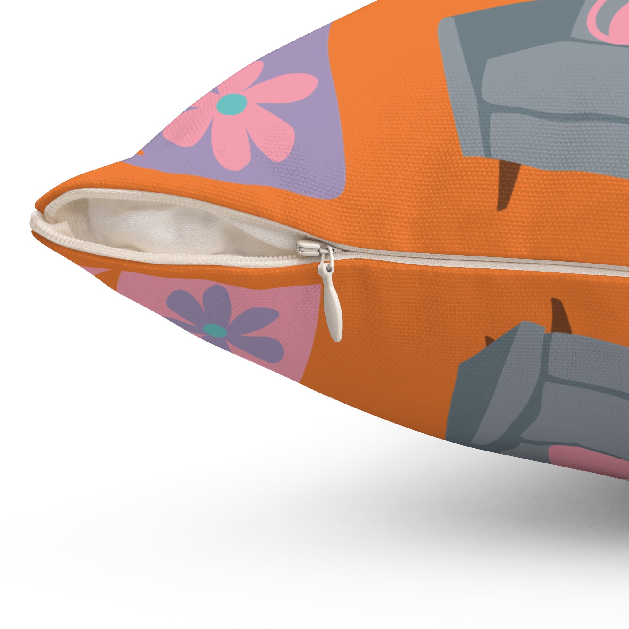 Atomic Cats Square Pillow | Retro Vintage 1950s Throw Pillow with Starburst Design | Mid Century Modern Home Decor for Cat Lovers & Retro Fans Reading Nook