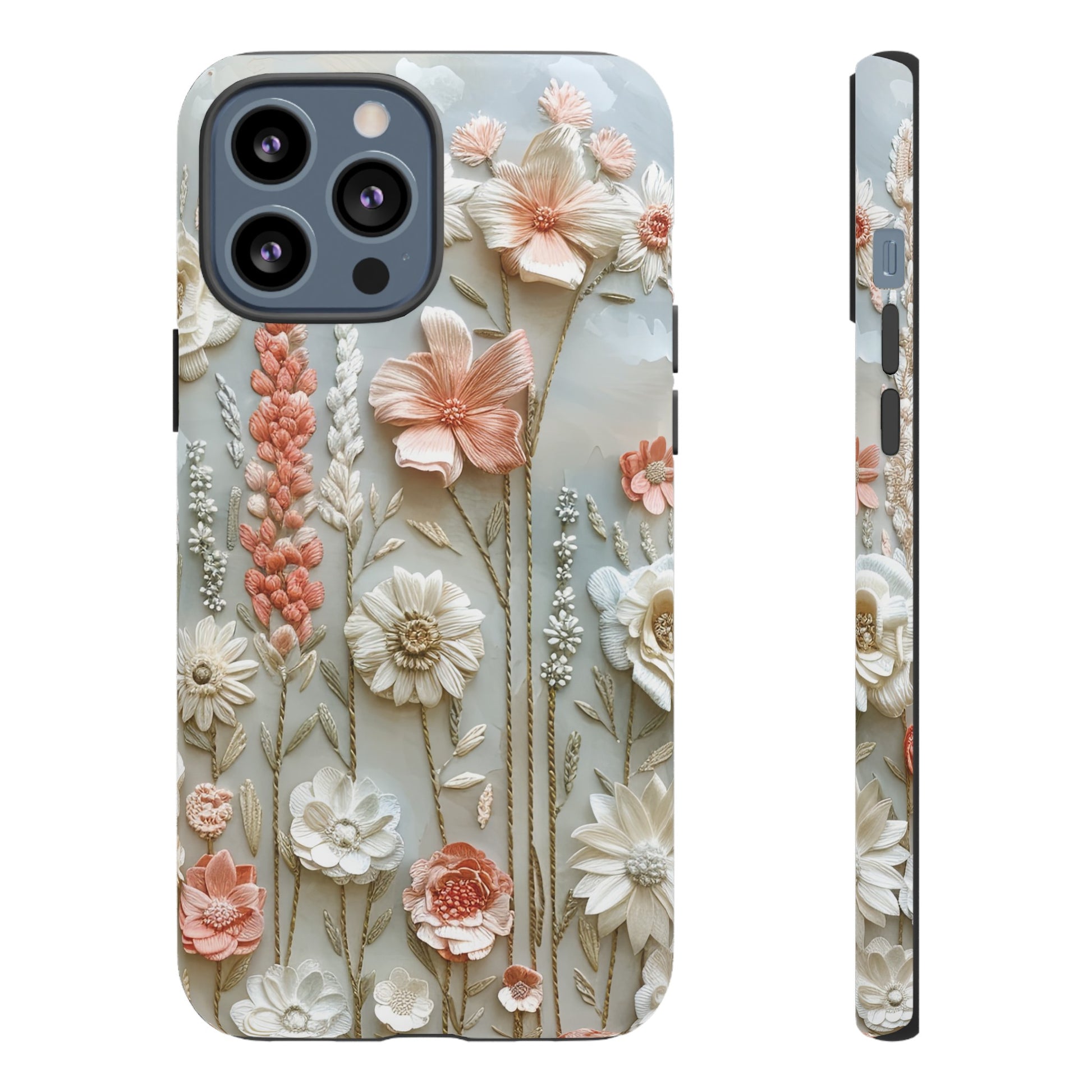 Pastel Wildflowers Protective Phone Case Gift for Her Phone 15, Samsung iPhone Samsung Gift for Her Case iPhone 15, Samsung iPhone Samsung Accessory Gift for Her