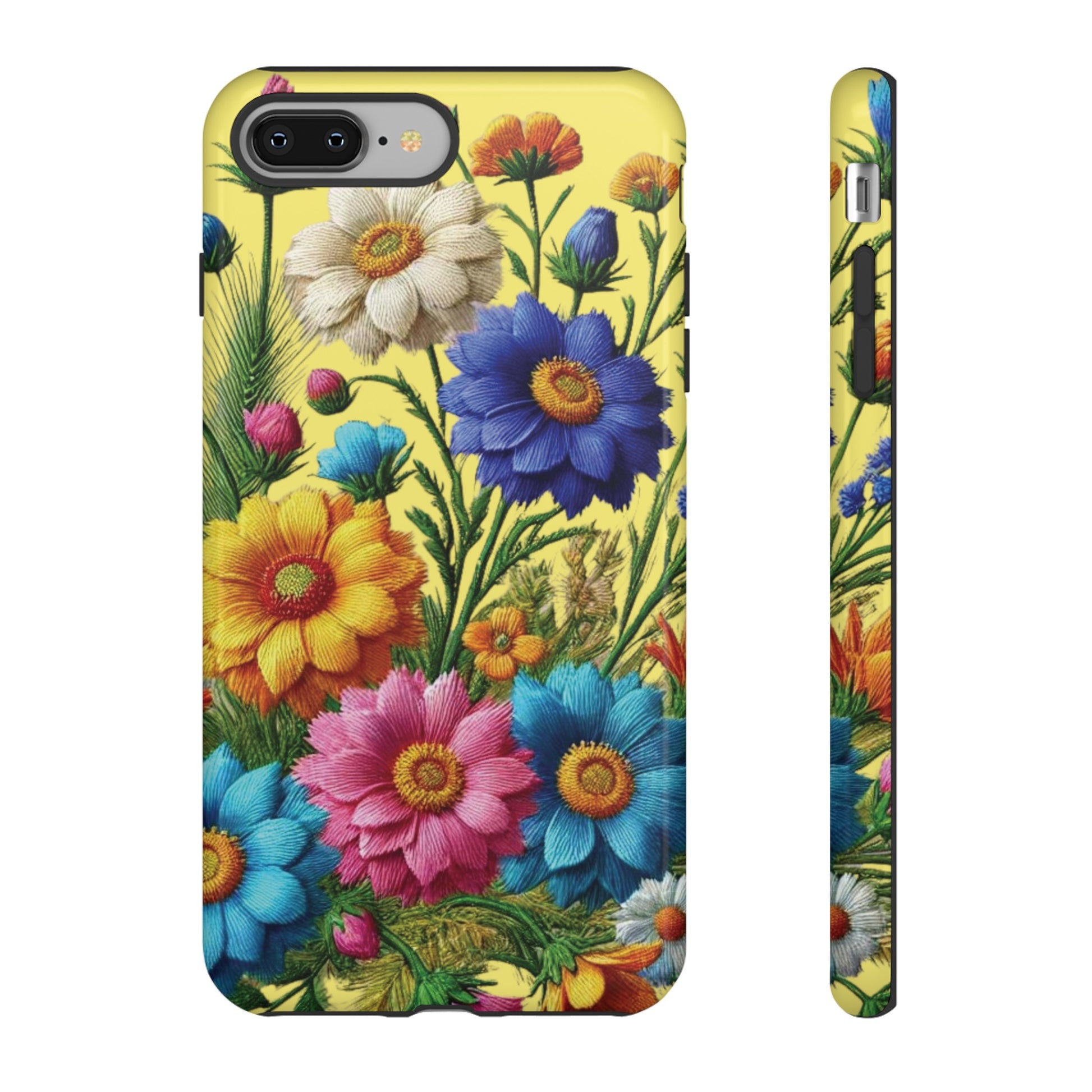 Phone Case Yellow Bright Floral Protective Phone Case Gift for Her Phone 15, Samsung iPhone Samsung  iPhone 15, Samsung iPhone Samsung Accessory Gift for Her
