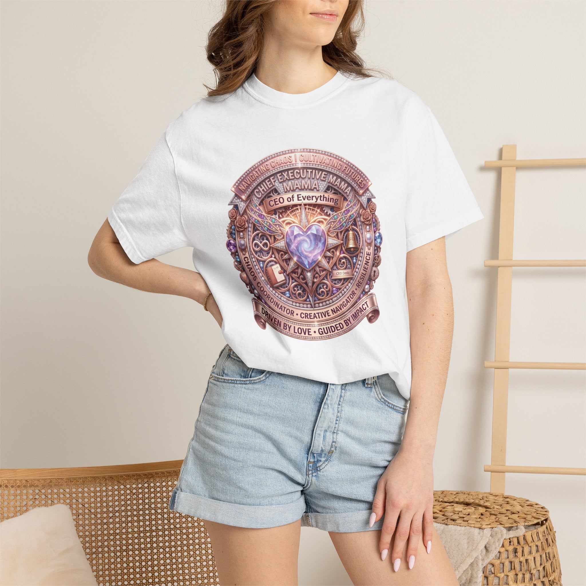 Mama: CEO of Everything Graphic Tee | Funny Mom T-Shirt for Busy Moms