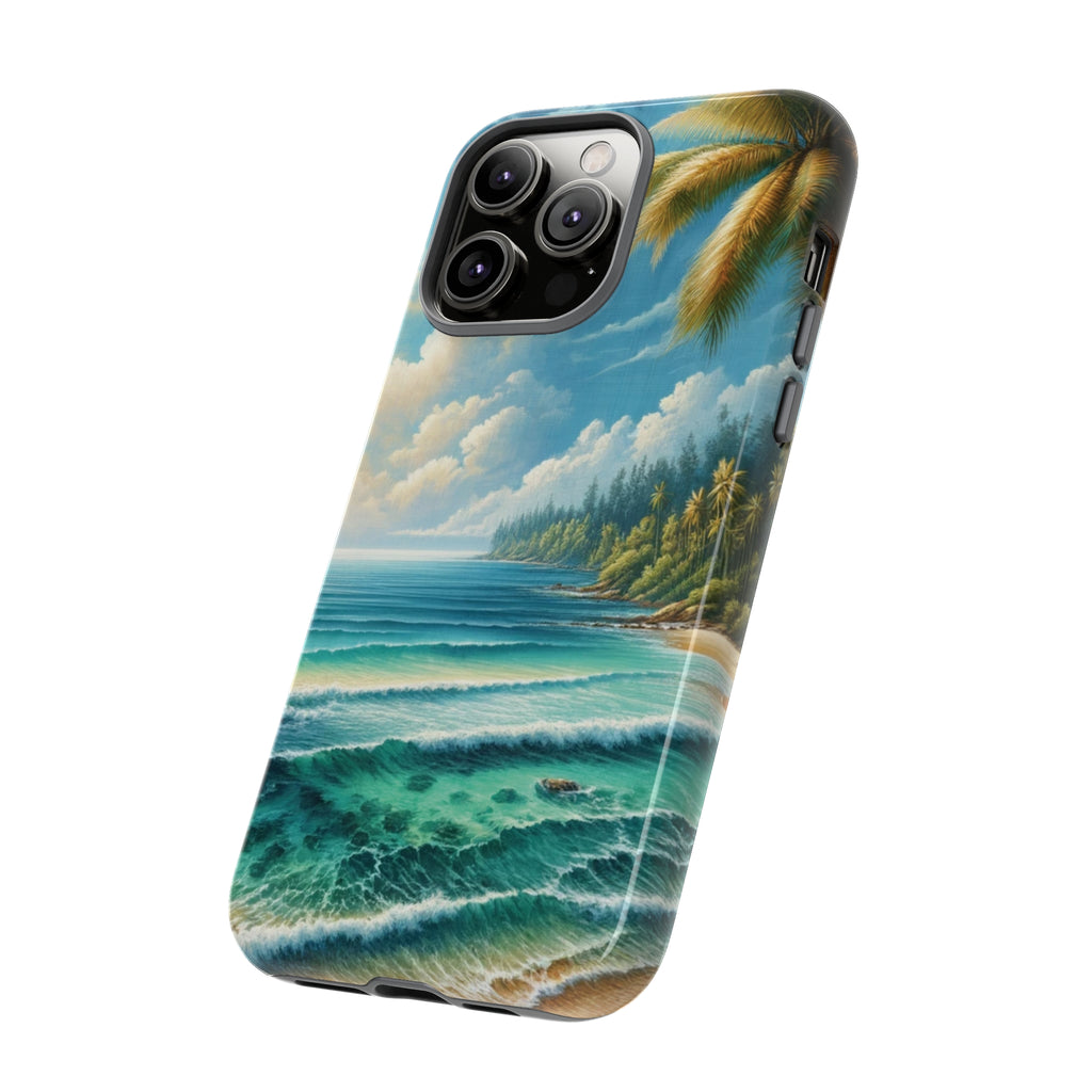 Coastal Serenity Ocean Beach View Protective Phone Case Gift for Her Phone 15, Samsung iPhone Samsung Gift for Her Case iPhone 15, Samsung iPhone Samsung Accessory Gift for Her.