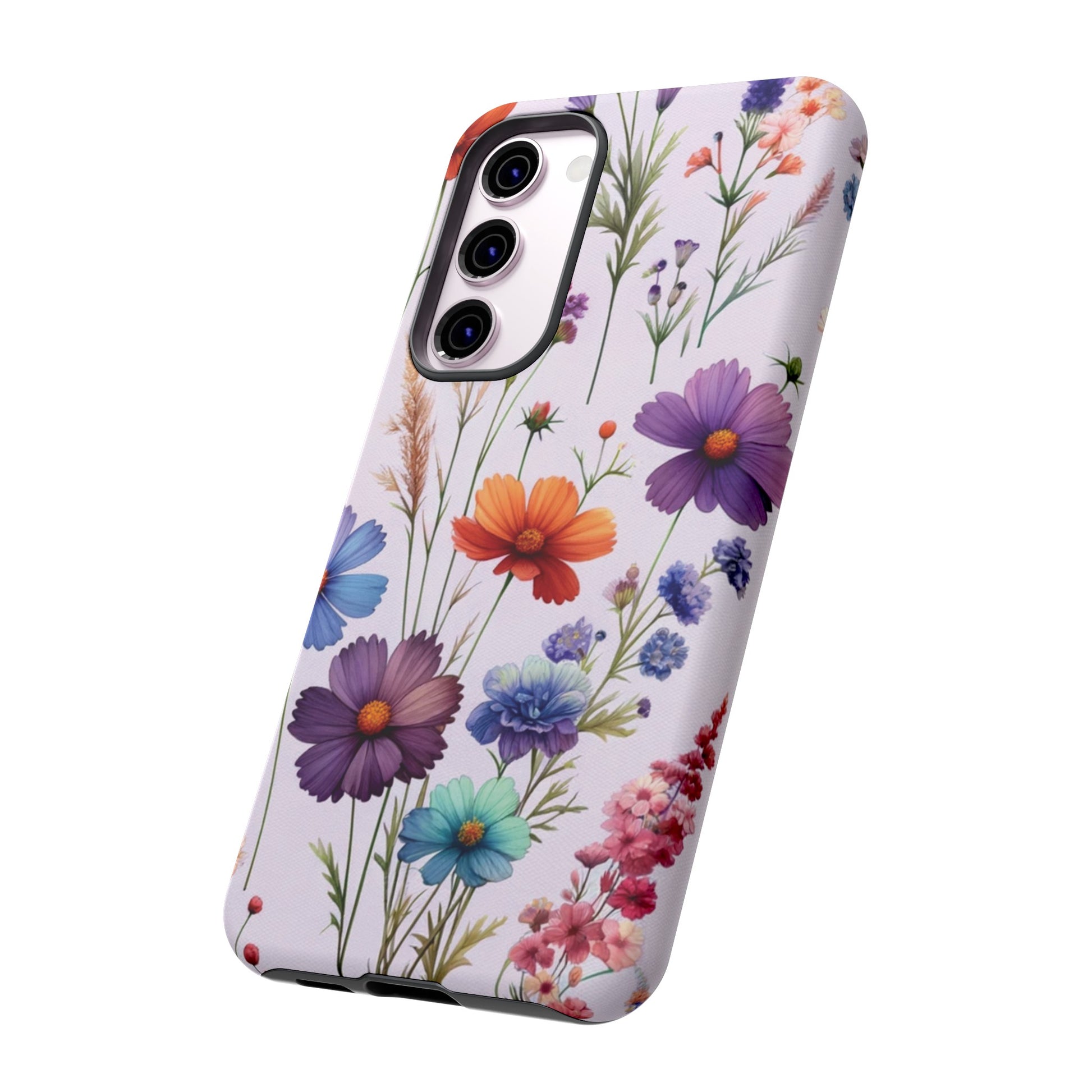 Lavender Wildflowers Protective Phone Case Gift for Her Phone 15, Samsung iPhone Samsung Gift for Her Case iPhone 15, Samsung iPhone Samsung Accessory Gift for Her.