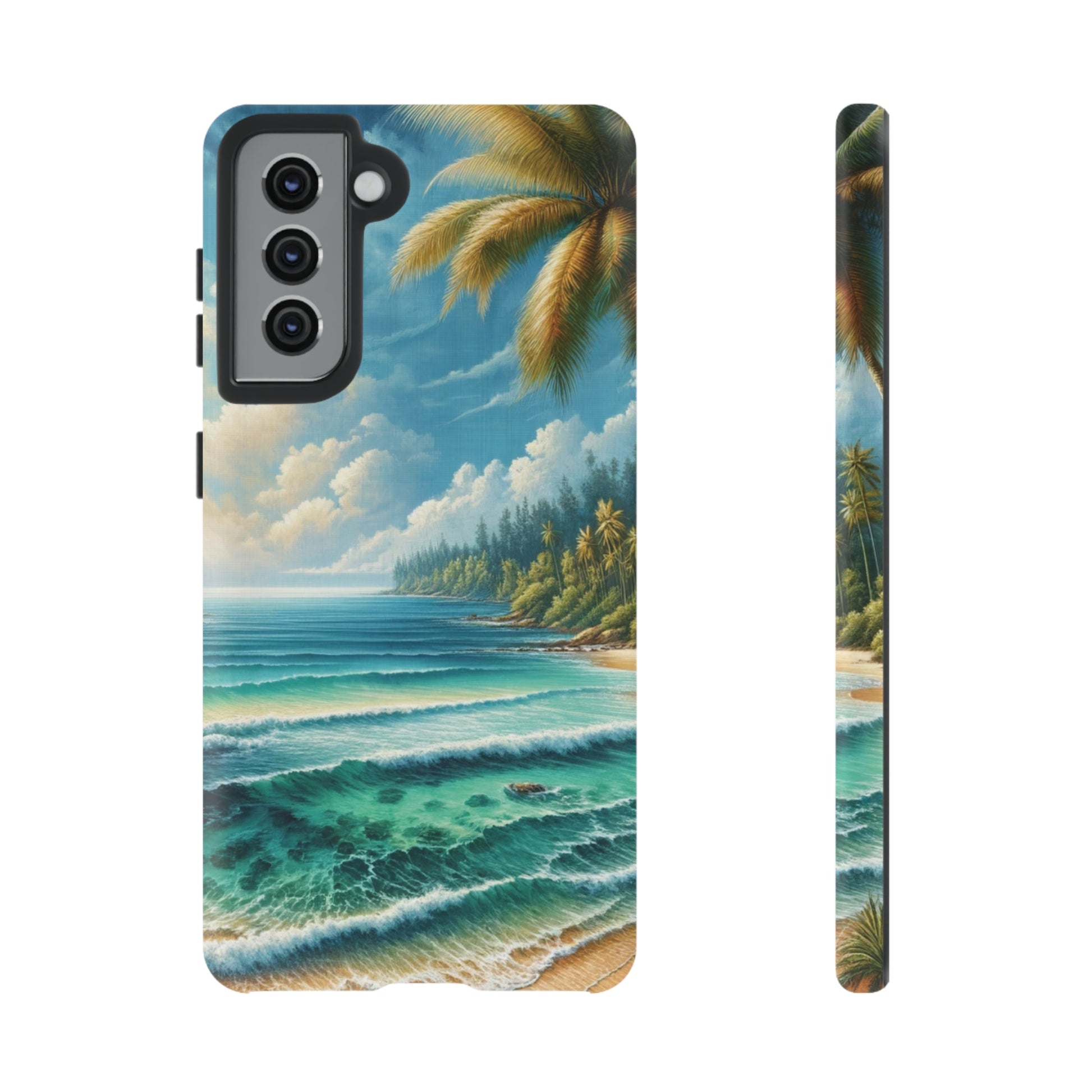 Coastal Serenity Ocean Beach View Protective Phone Case Gift for Her Phone 15, Samsung iPhone Samsung Gift for Her Case iPhone 15, Samsung iPhone Samsung Accessory Gift for Her.