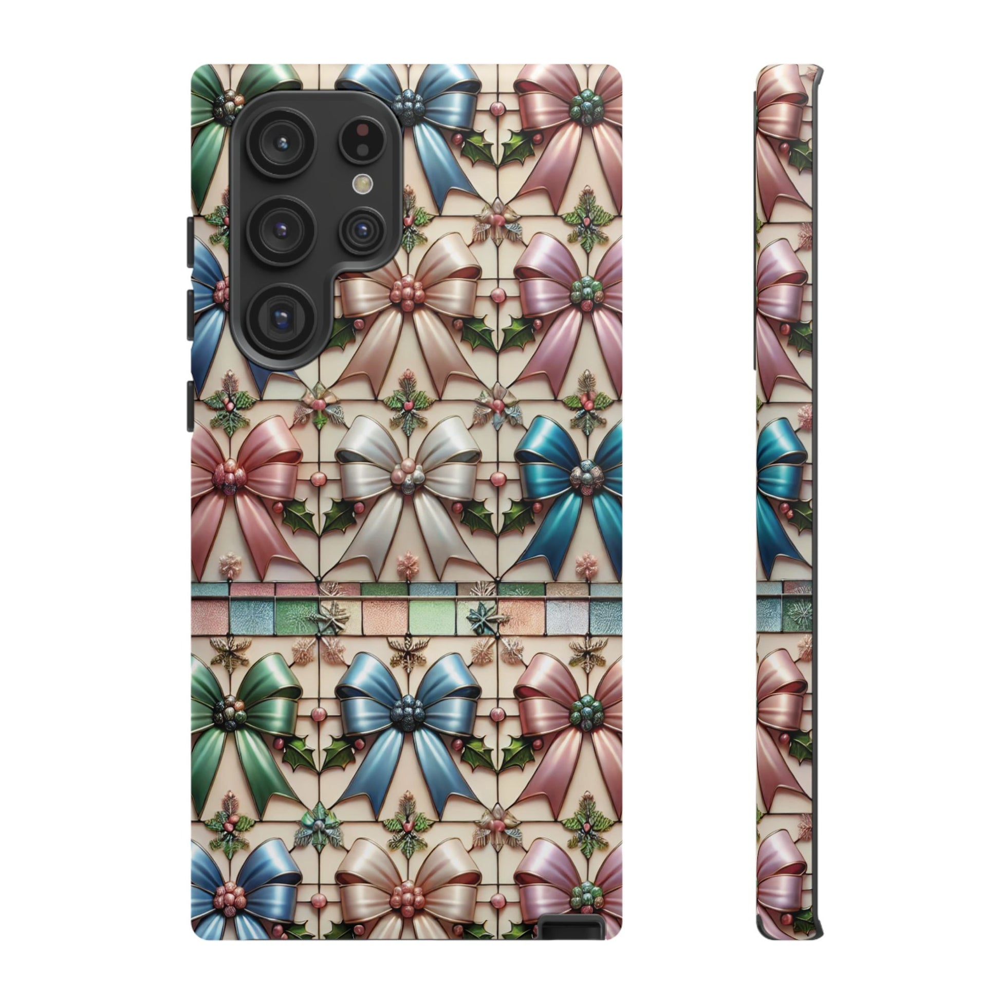 Coquette Bows Pastel Phone Case for iPhone 17 ,  15 14 13 12  21 23 Samsung, and Pixel | Stylish Protective Cover Gift for Her Perfect for Floral Lover
