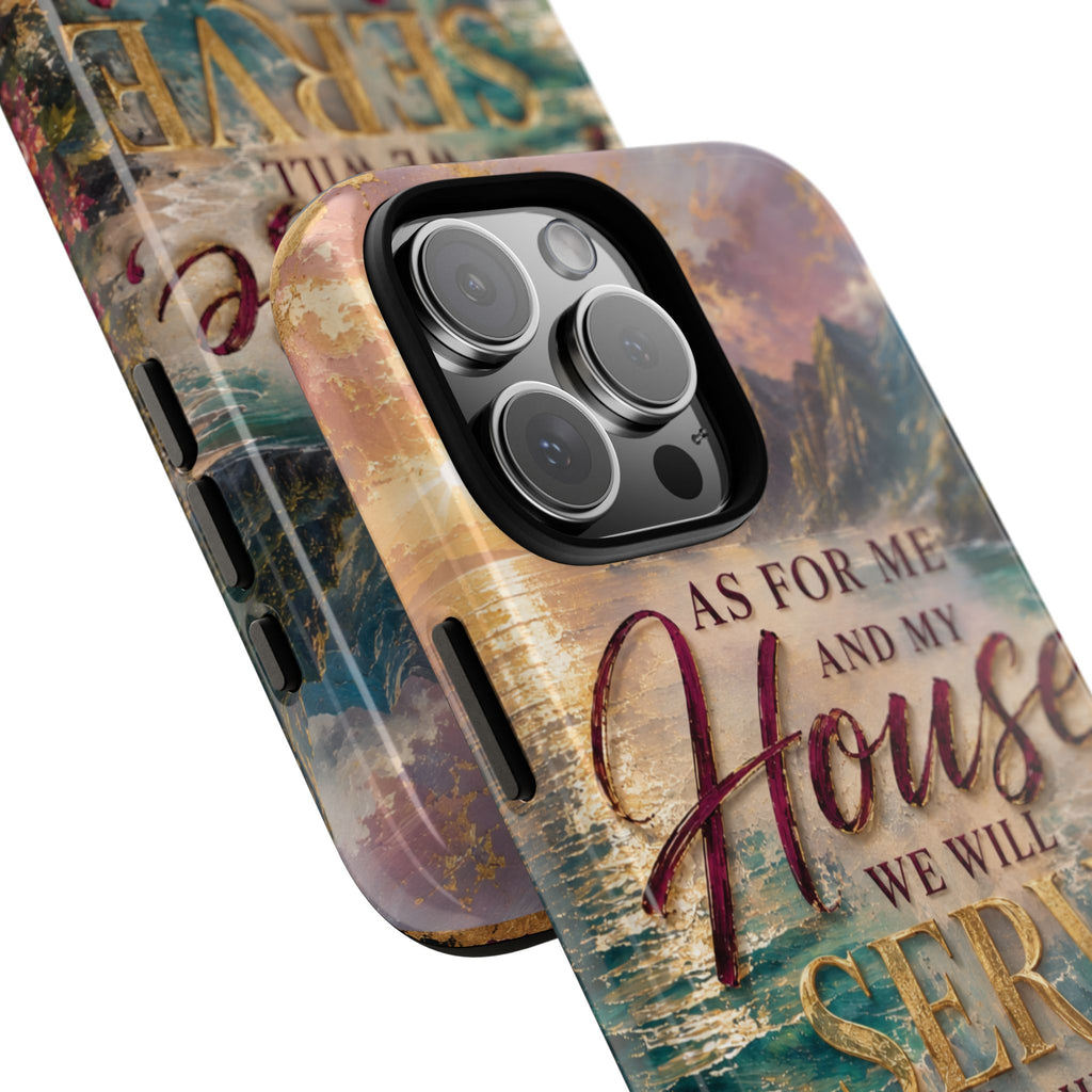 As For Me and My House Serve the Lord phone case | Bible verse Joshua 24:15