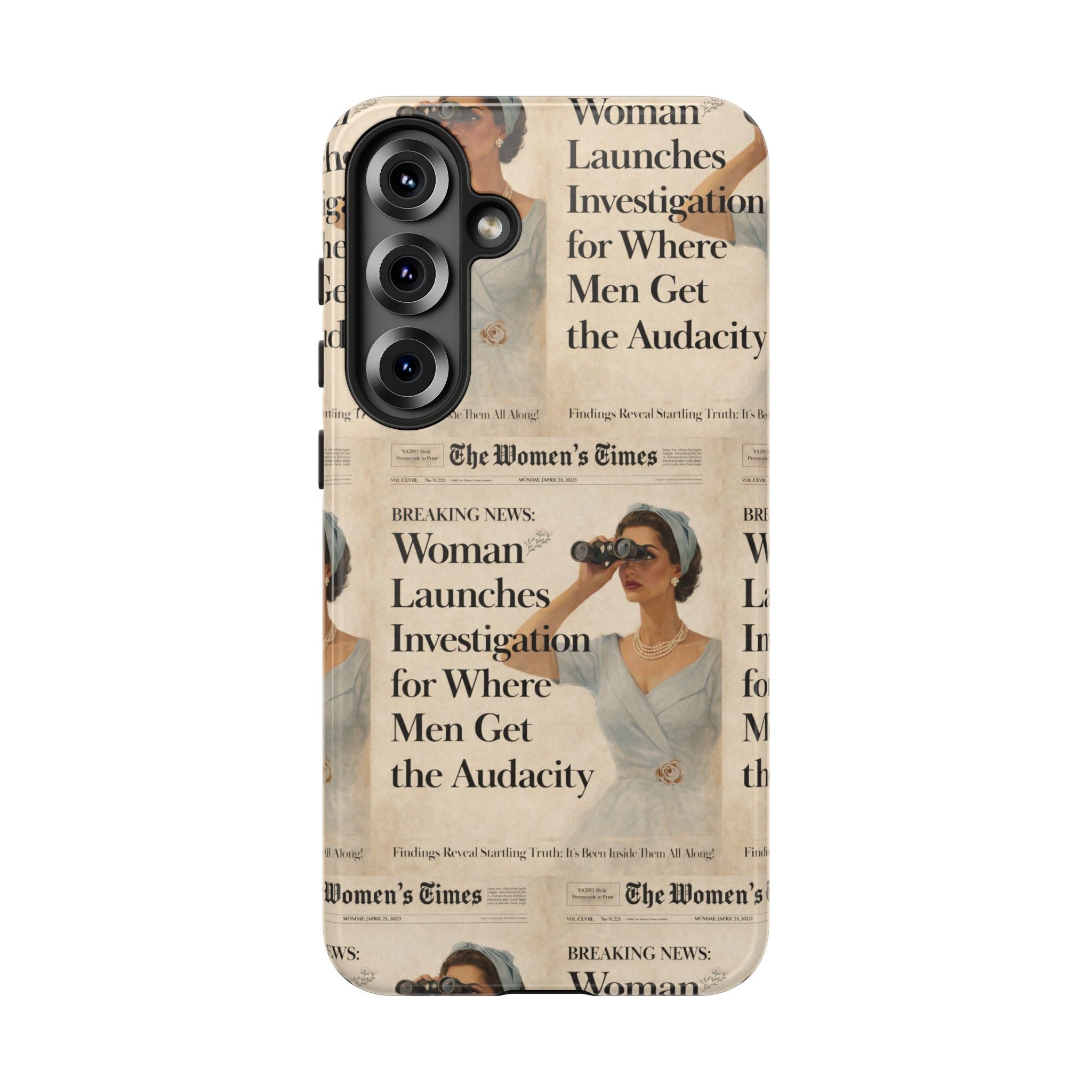 Funny Vintage Sarcastic Women Phone Case | Retro Sarcasm Text Design