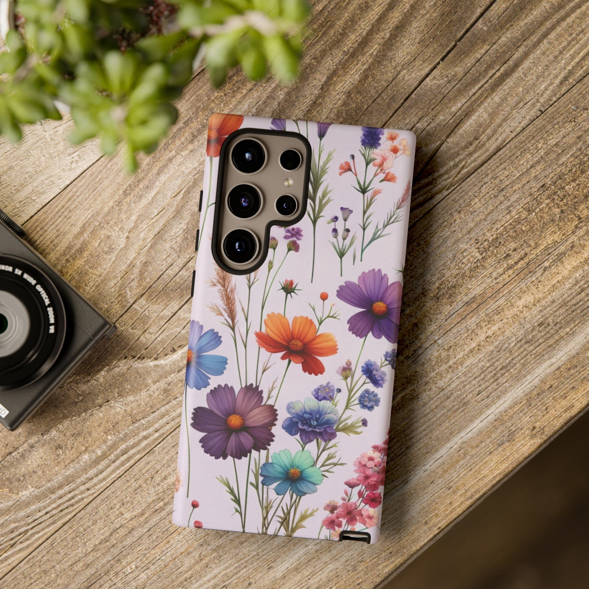 Lavender Wildflowers Protective Phone Case Gift for Her Phone 15, Samsung iPhone Samsung Gift for Her Case iPhone 15, Samsung iPhone Samsung Accessory Gift for Her.