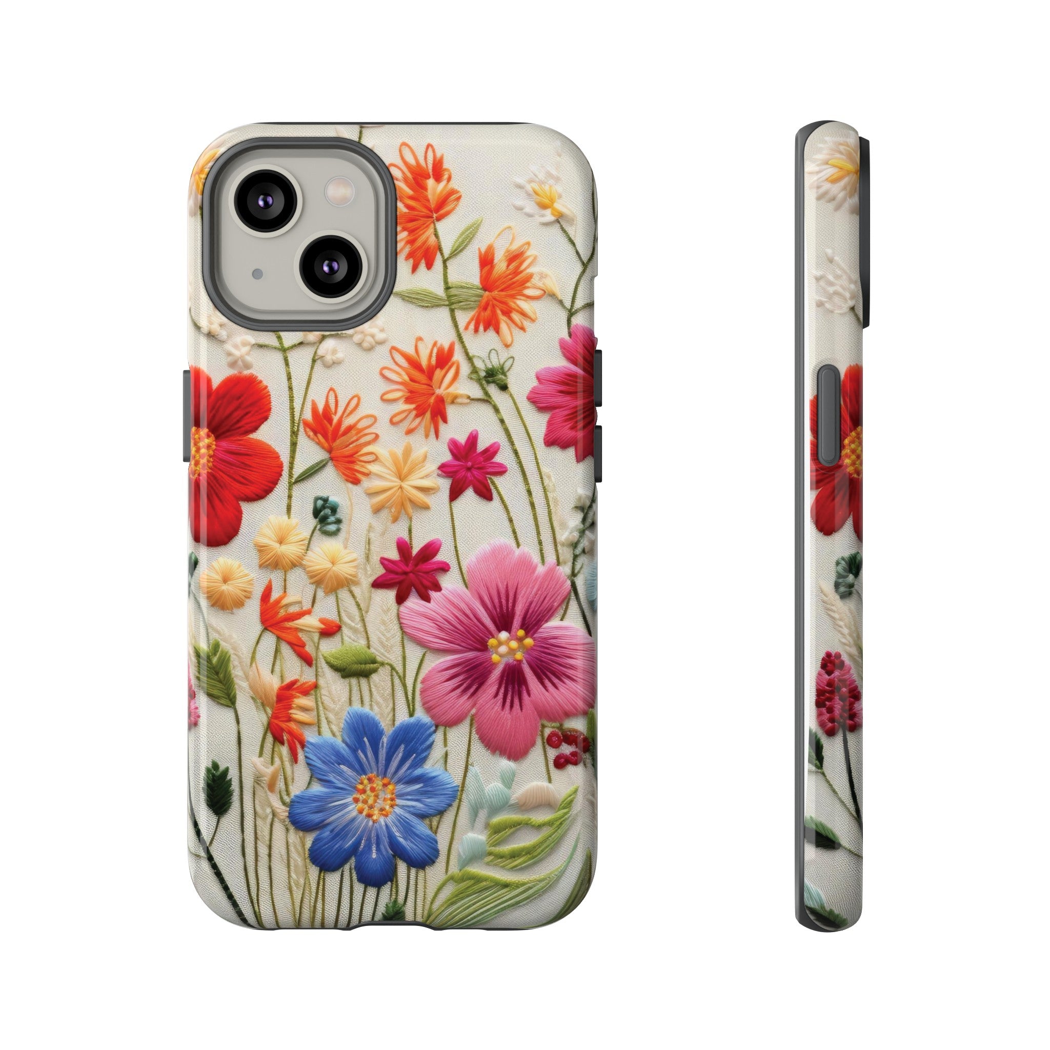 3D Floral Phone Case Elegant Faux Flower Durable for iPhone Samsung Smartphone iPhone 15, 14, 13 Samsung Gift for Mom