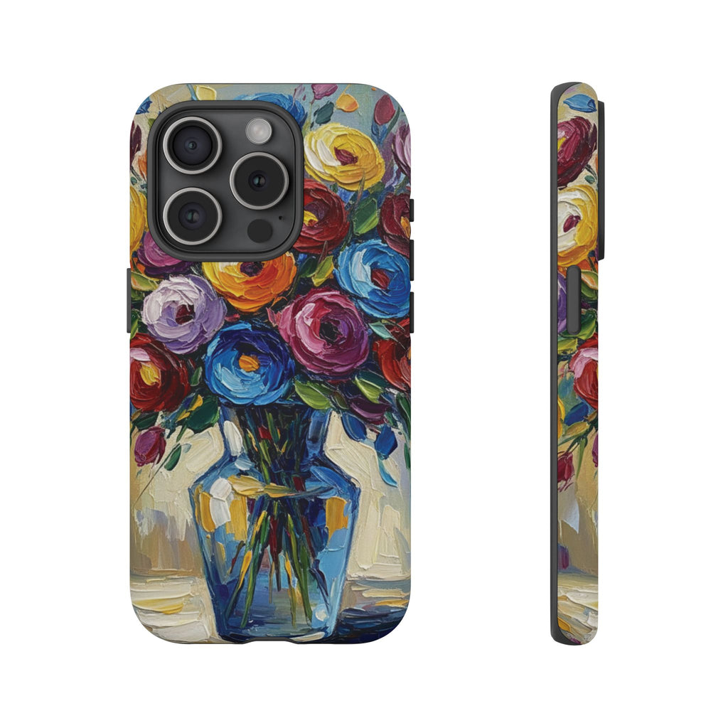 Floral Luxury Oil Painting Illusion Tough Case — Floral Art Phone Case for Art Lovers