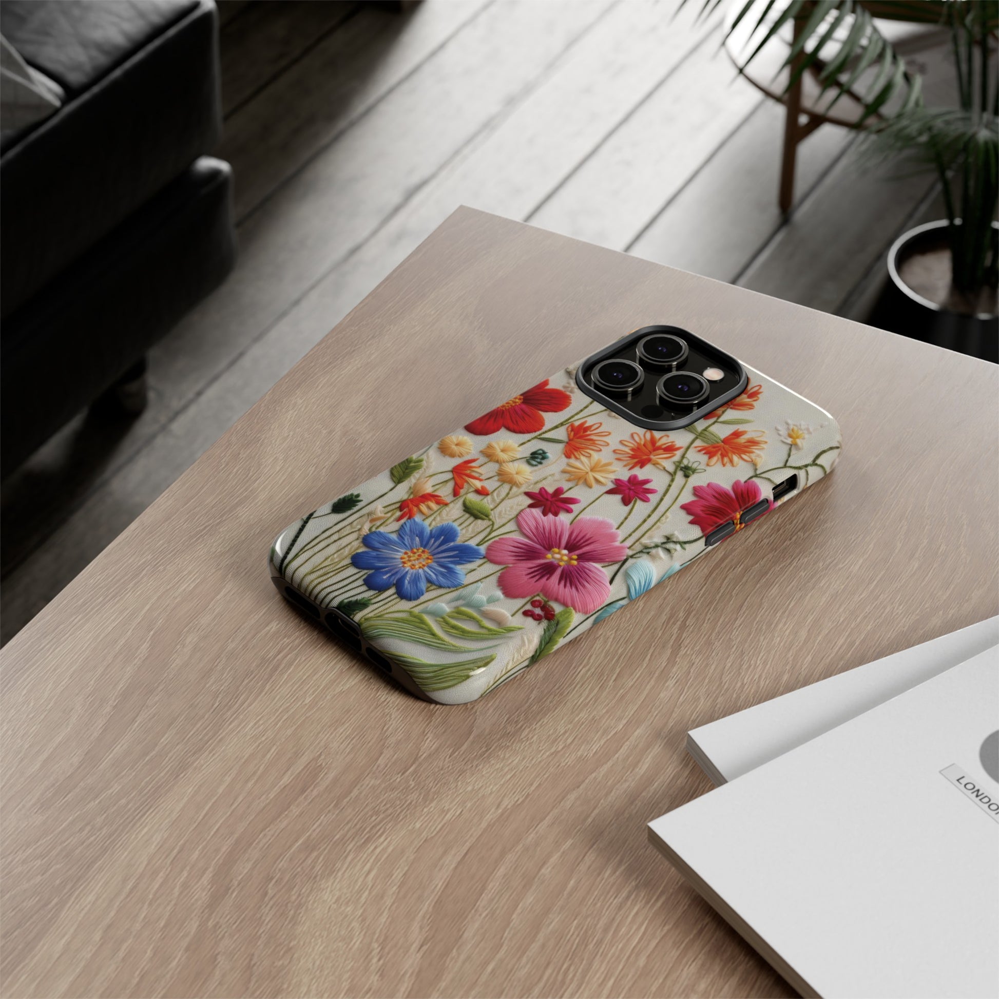 3D Floral Phone Case Elegant Faux Flower Durable for iPhone Samsung Smartphone iPhone 15, 14, 13 Samsung Gift for Mom