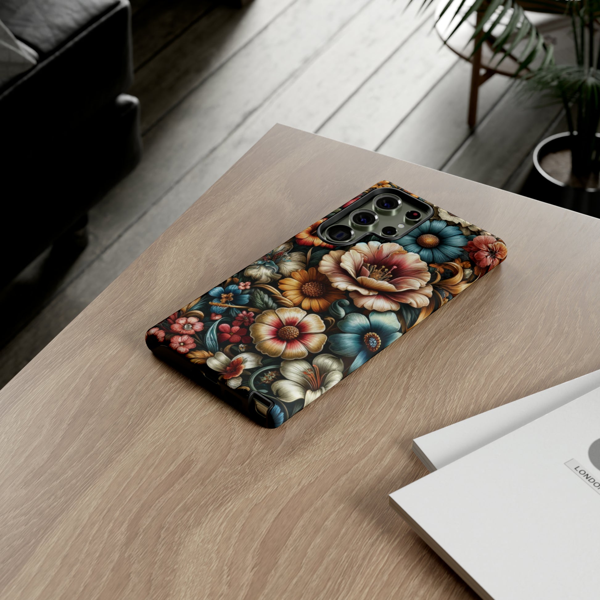 Pastel Floral Design Luxury Phone Tough Case Floral Elegant Durable Stylish for Modern Devices iPhone 15, Samsung iPhone Samsung Accessory Gift for Her.